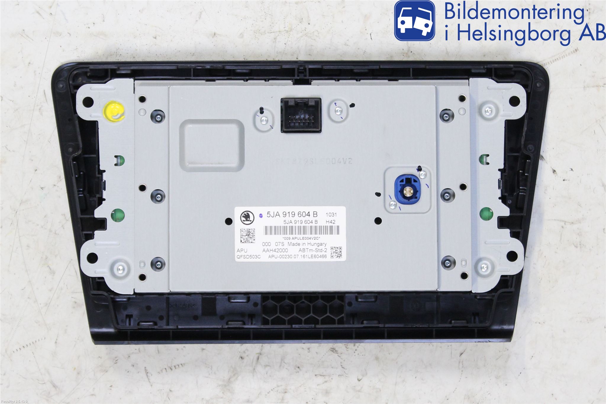 Skoda RAPID Kontrolldisplay