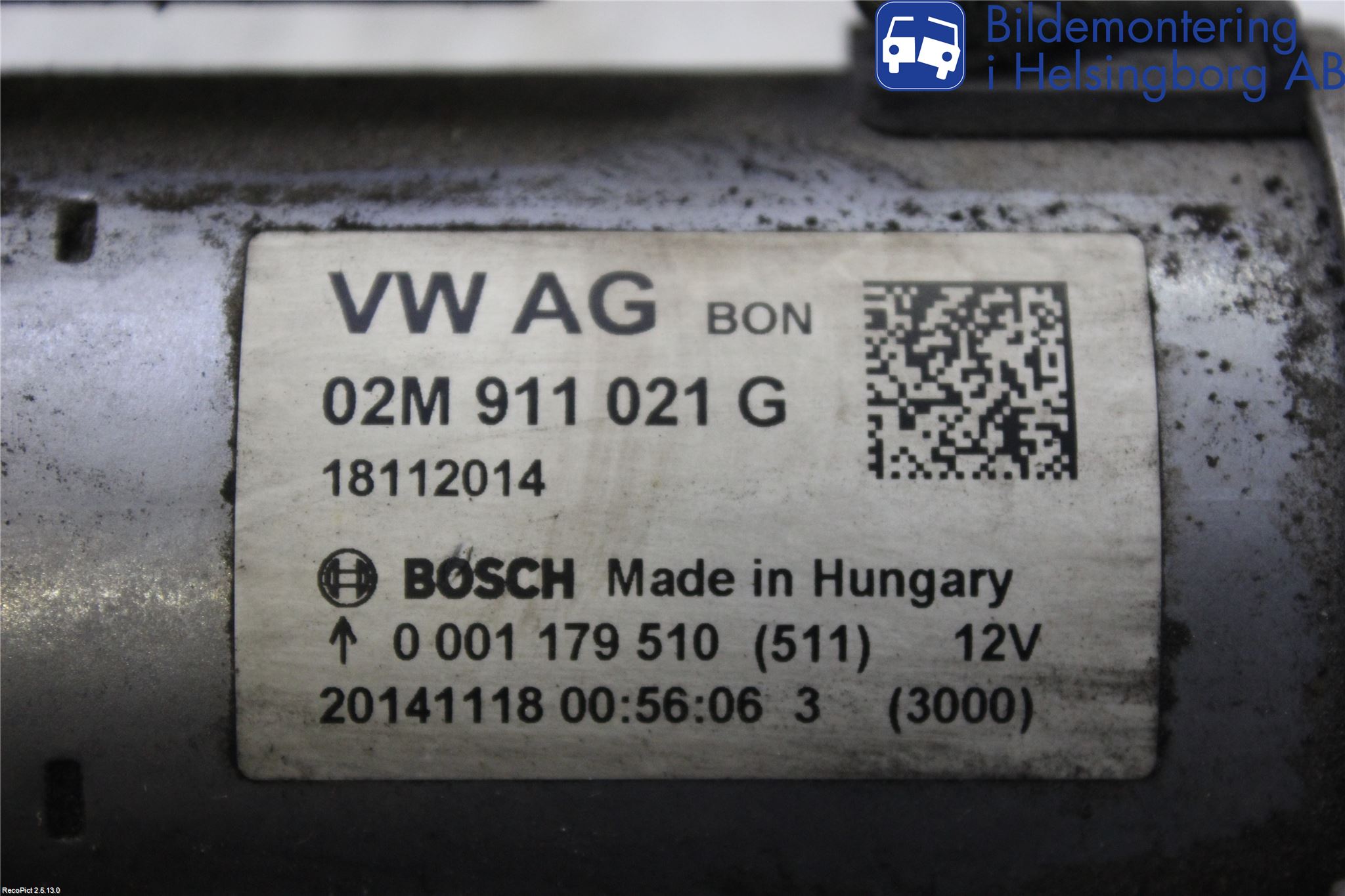 Volkswagen VW UP! / E-UP! Startmotor