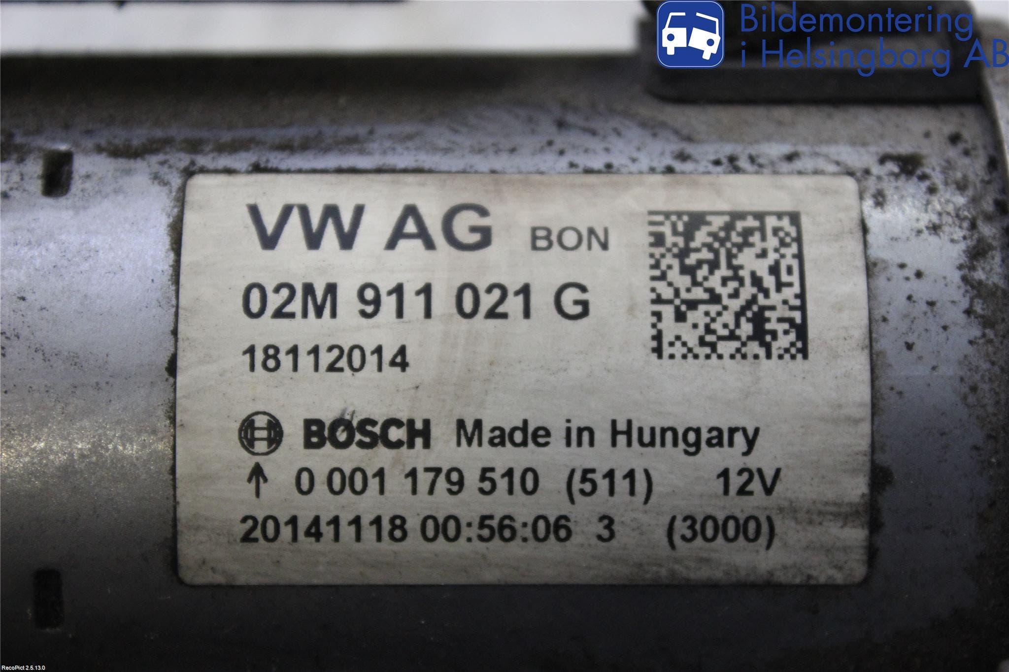 Volkswagen VW UP! / E-UP! Startmotor