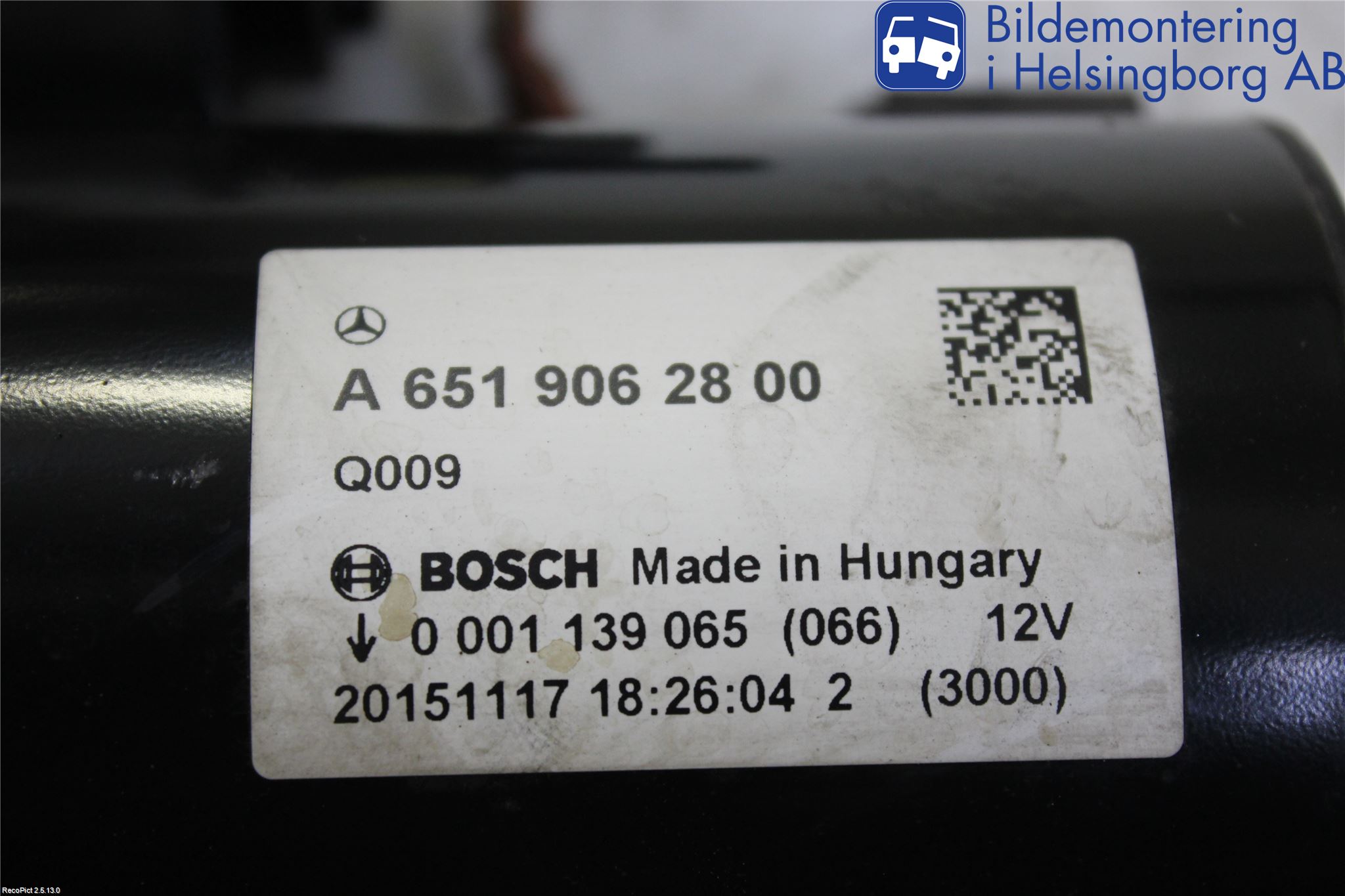 Mercedes-Benz MB E-KLASS (W212) 09-16 Startmotor Diesel