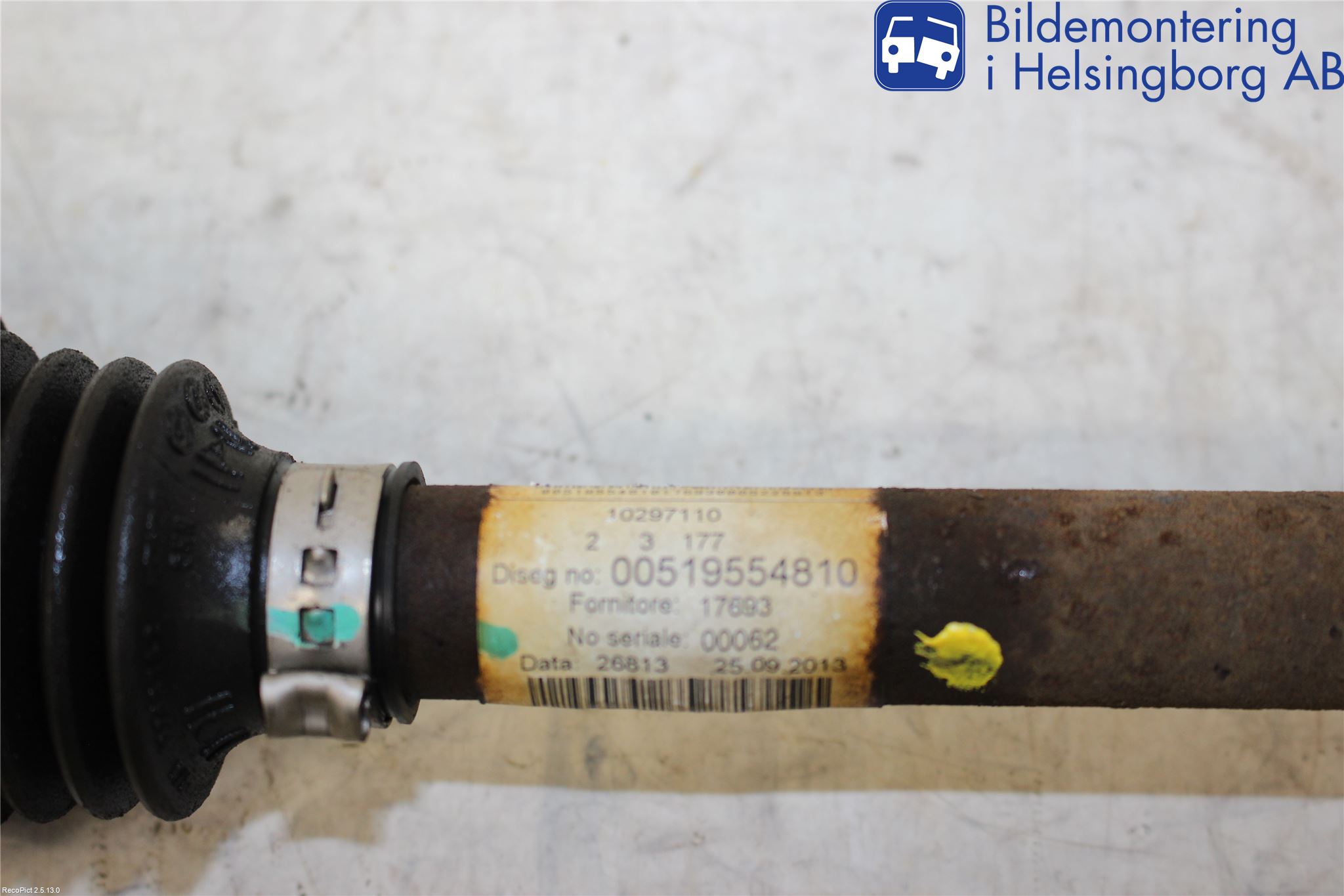 Fiat 500 07- Drivaxel Fram Vänster