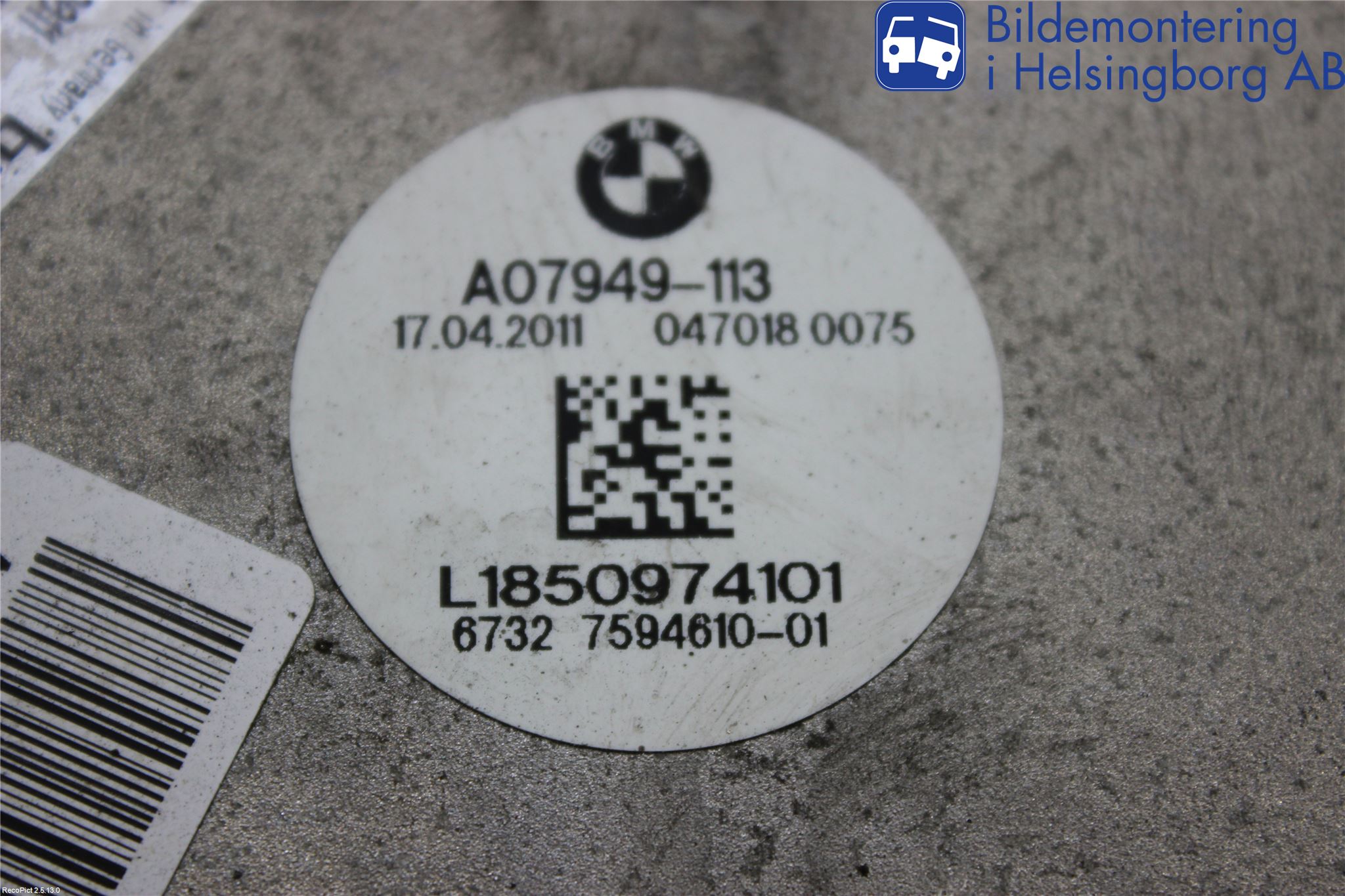 BMW 5 F10/F11/F18 09-17 Kylfläkt El