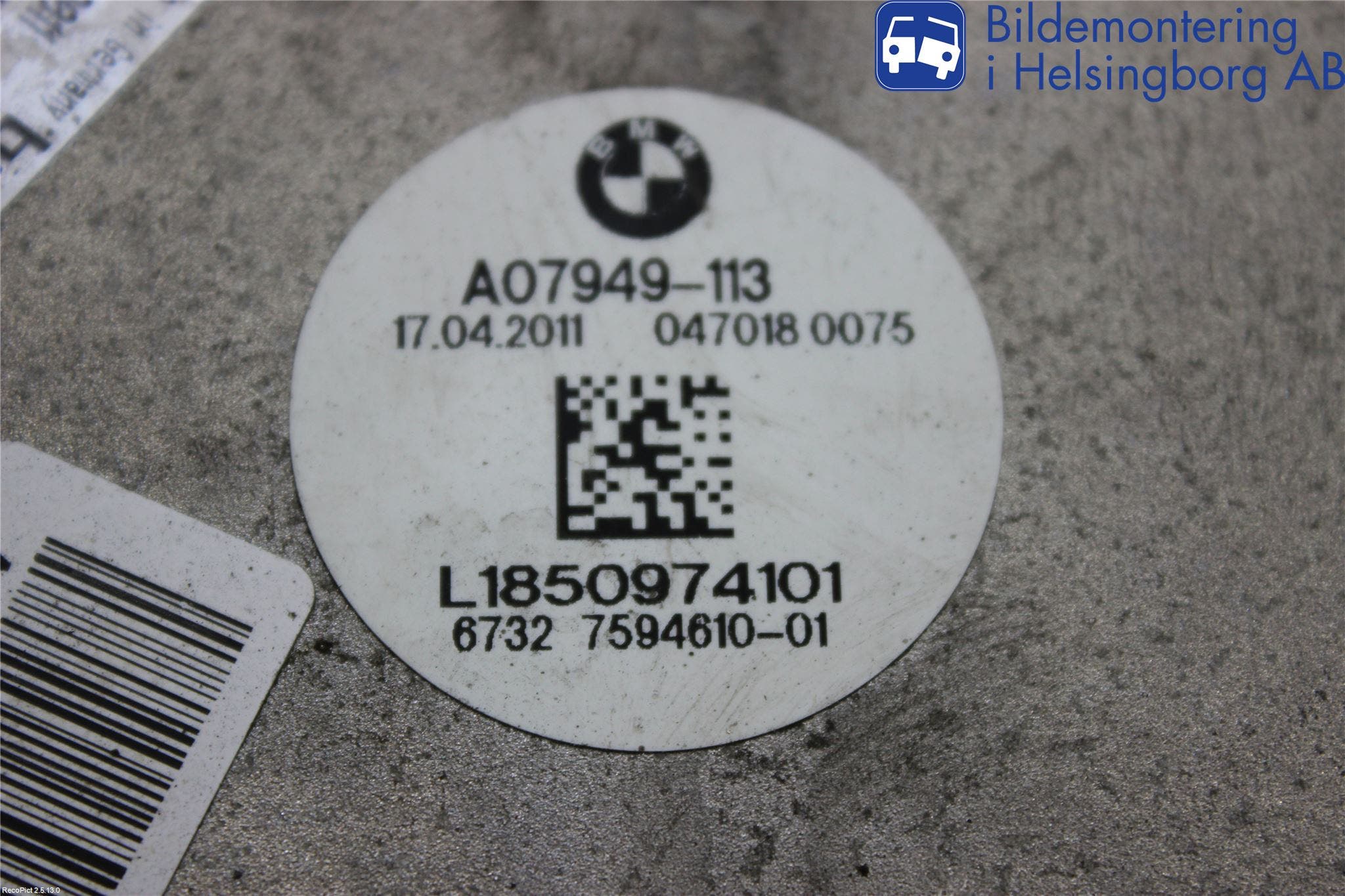 BMW 5 F10/F11/F18 09-17 Kylfläkt El