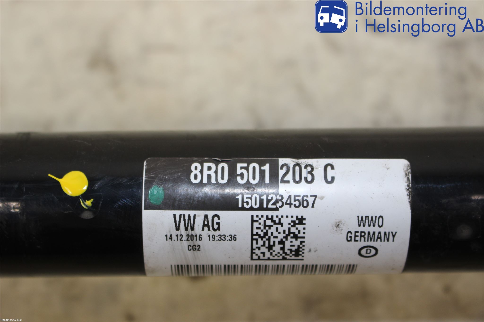 Audi A6/S6 4G 11-18 Drivaxel Bak Höger