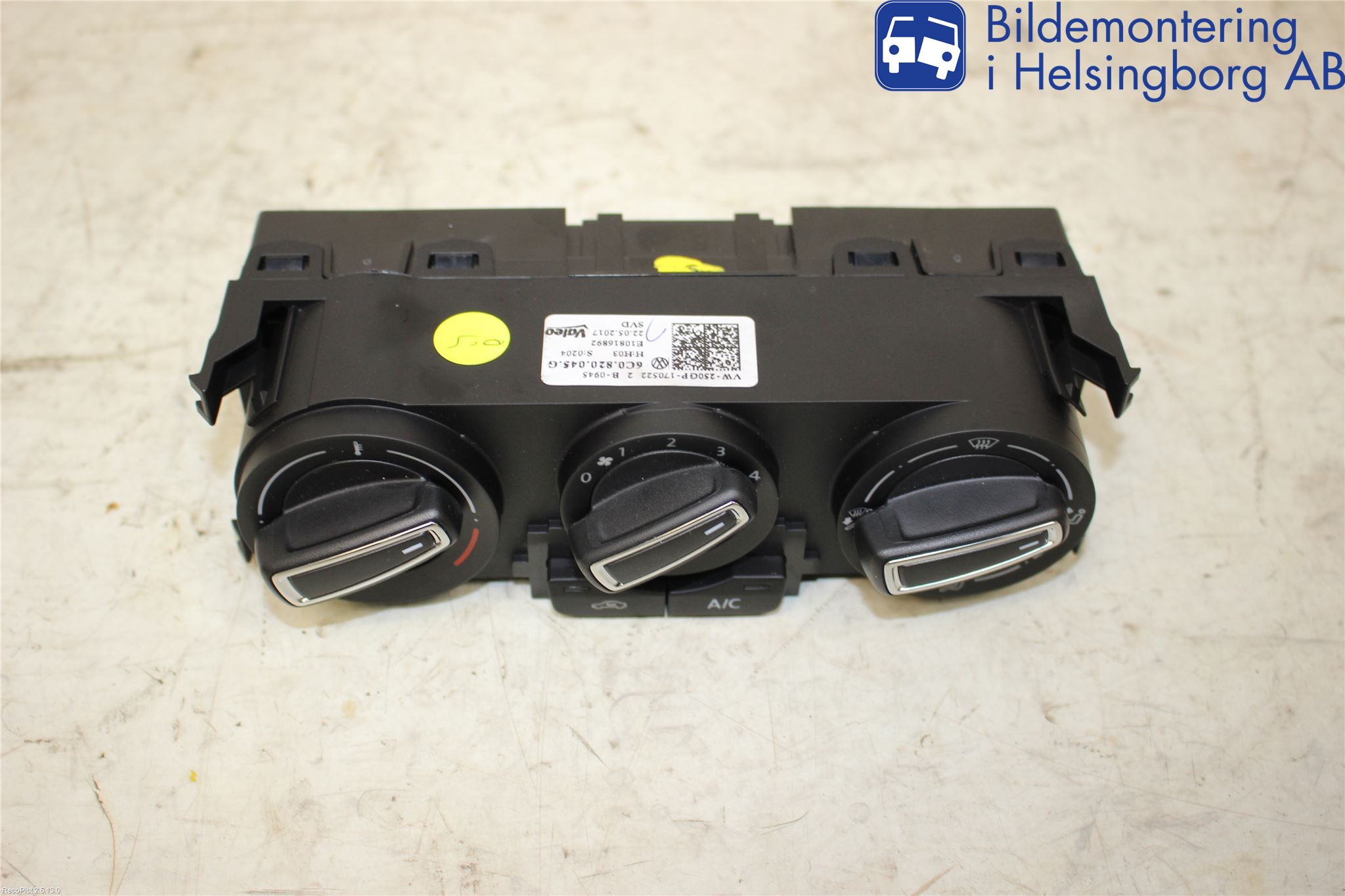 Volkswagen VW POLO 10-17 Värmereglage