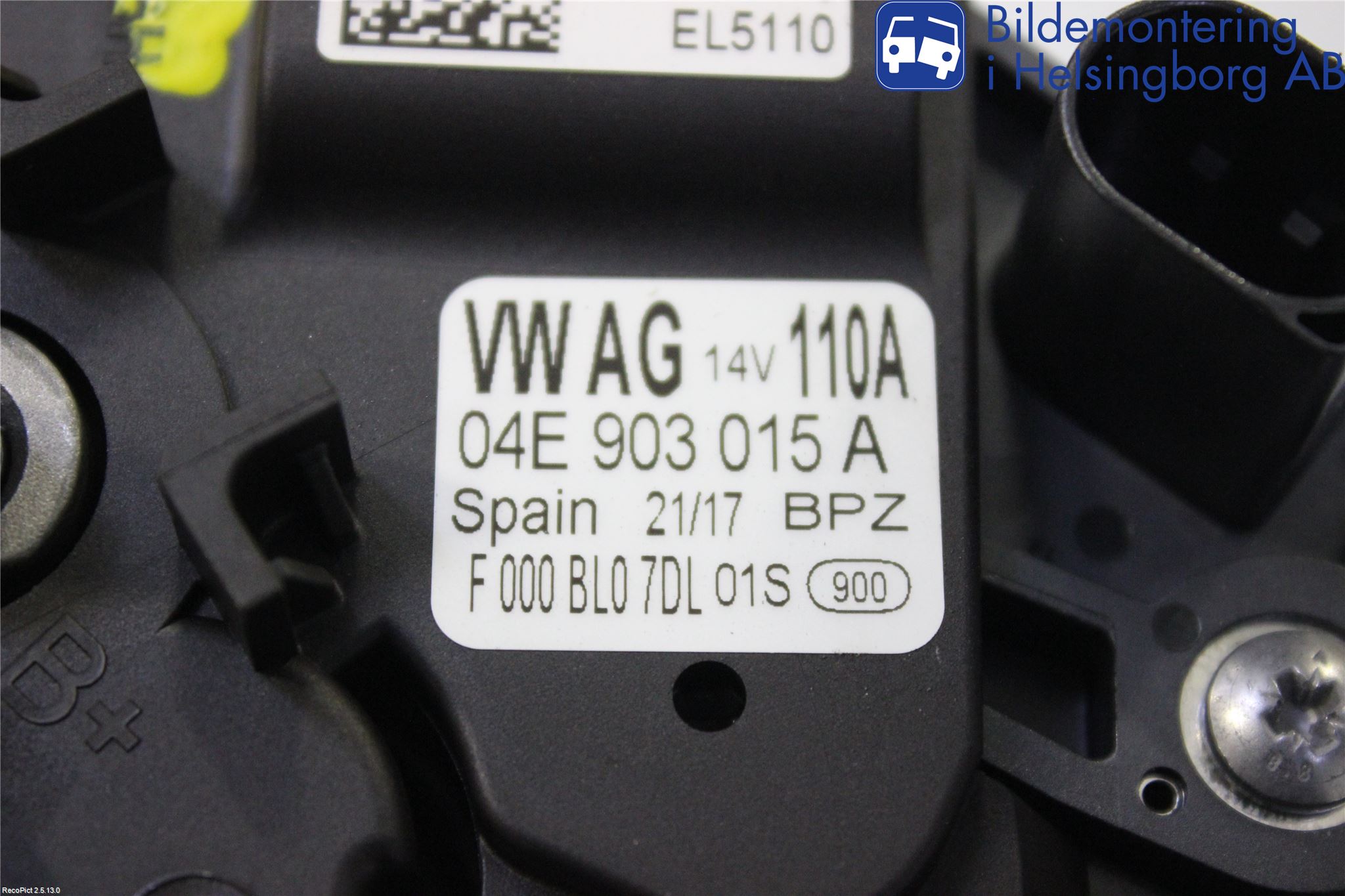 Volkswagen VW POLO 10-17 Generator