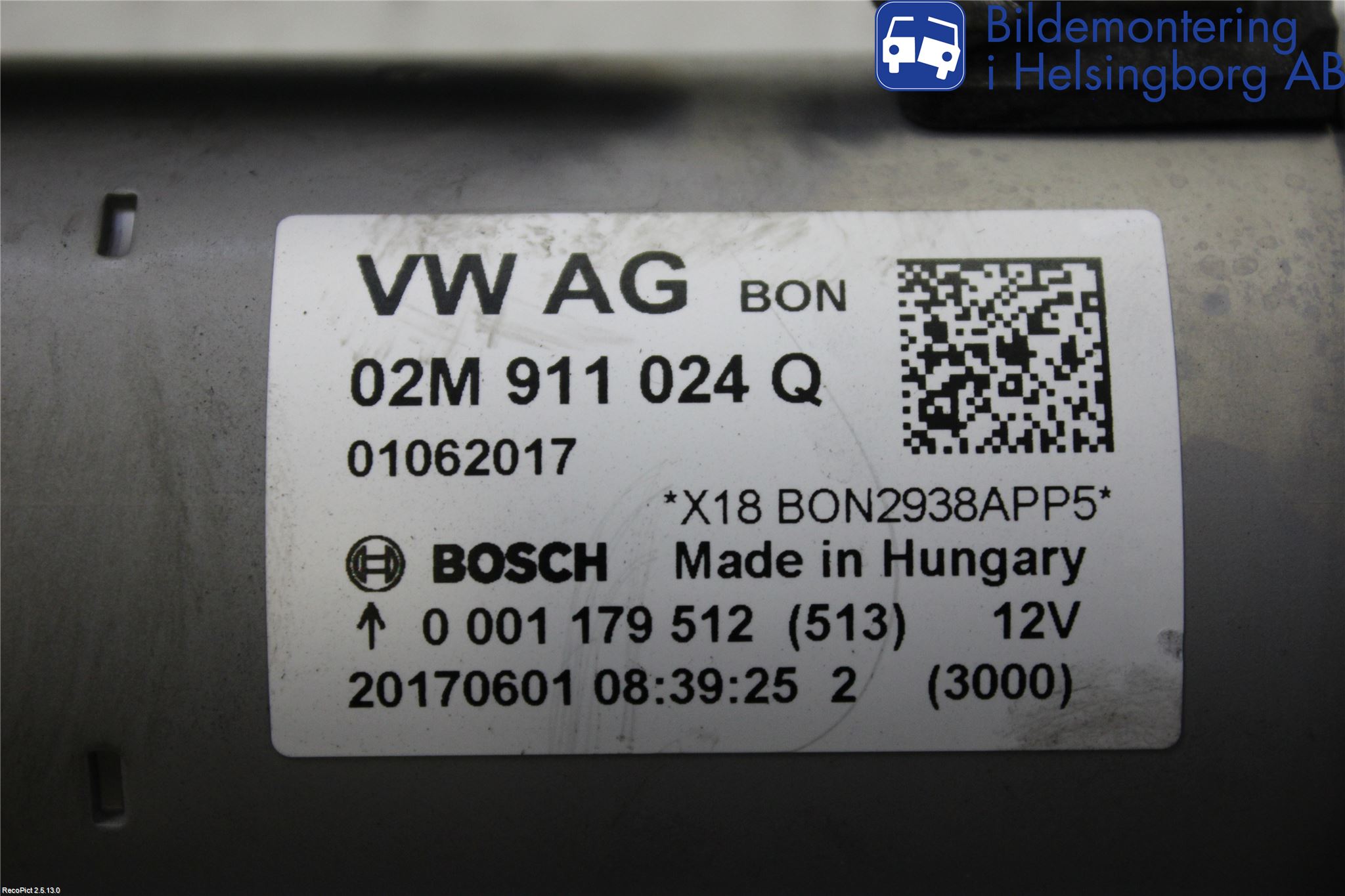 Volkswagen VW POLO 10-17 Startmotor