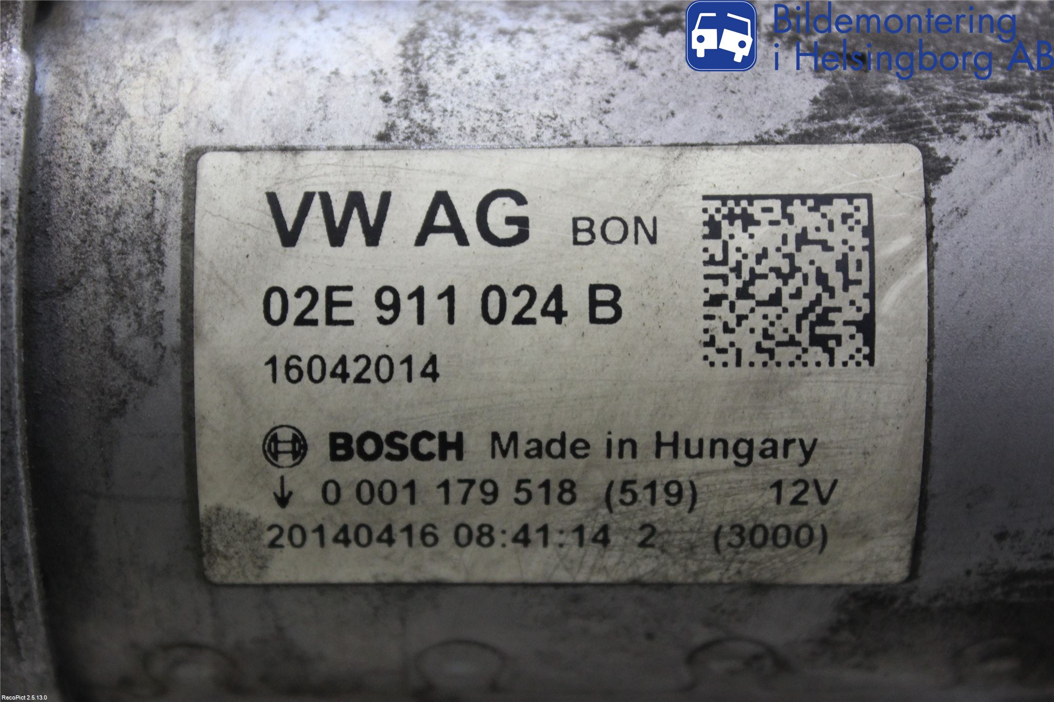 Volkswagen VW GOLF / E-GOLF VII 13-20 Startmotor