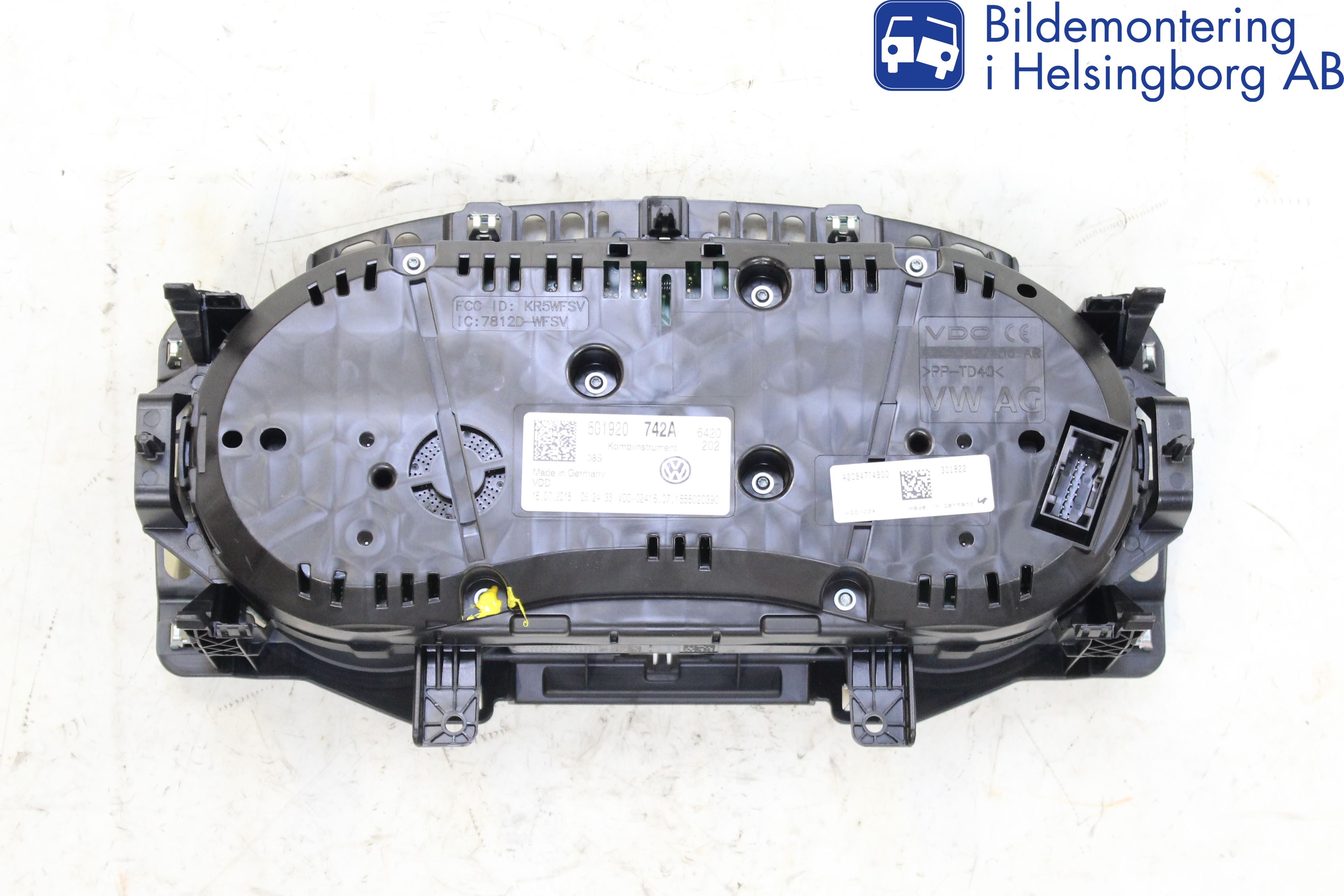 Volkswagen VW GOLF / E-GOLF VII 13-20 Instrument Komb