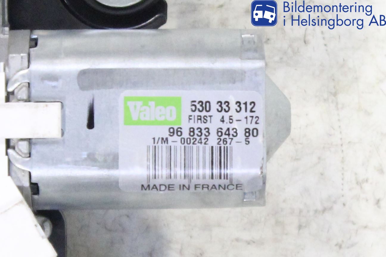 Peugeot PARTNER 16-18 Torkarmotor Baklucka