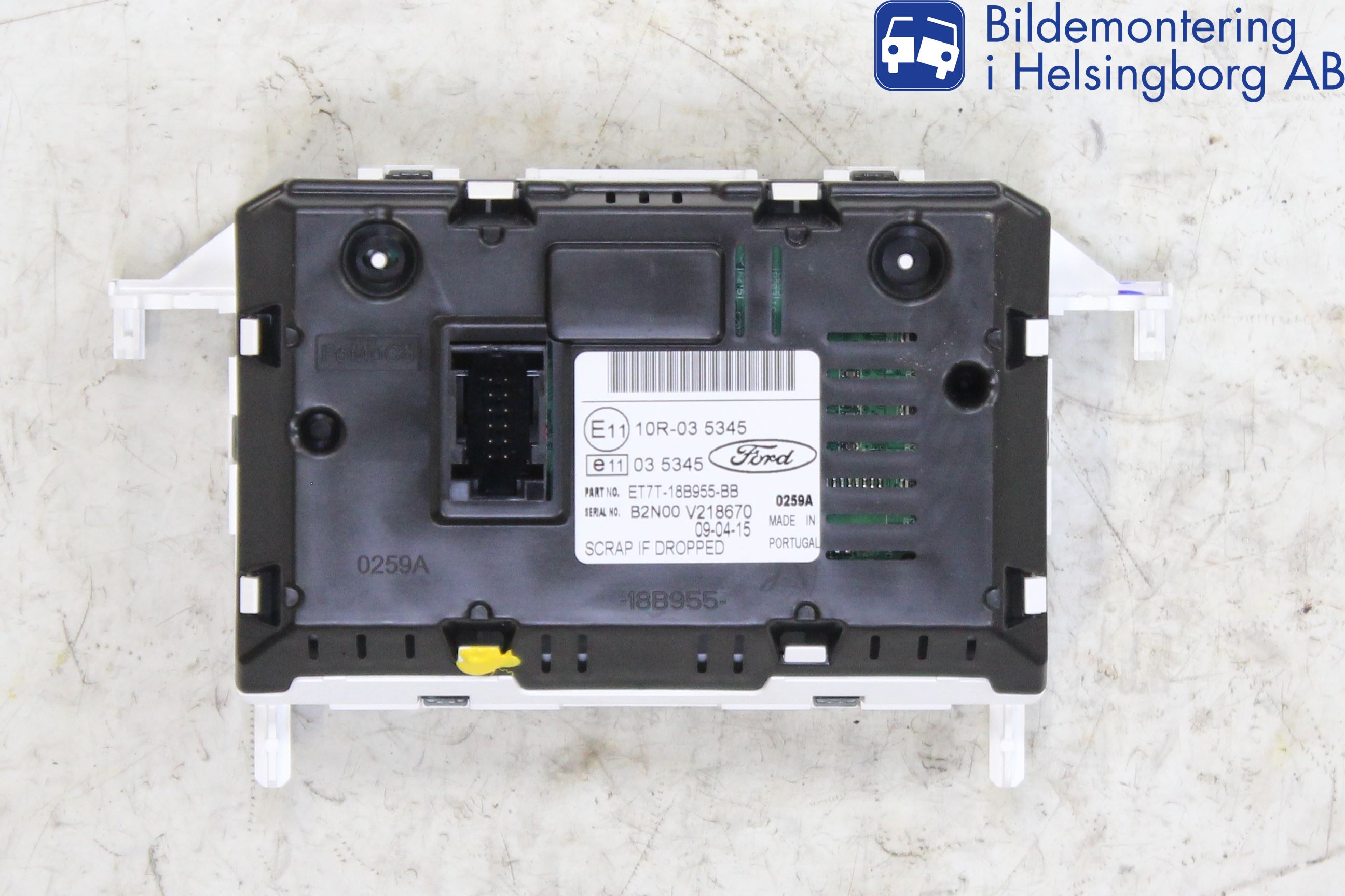 Ford TRANSIT/TOURNEO COURIER 13-23 Kontrolldisplay