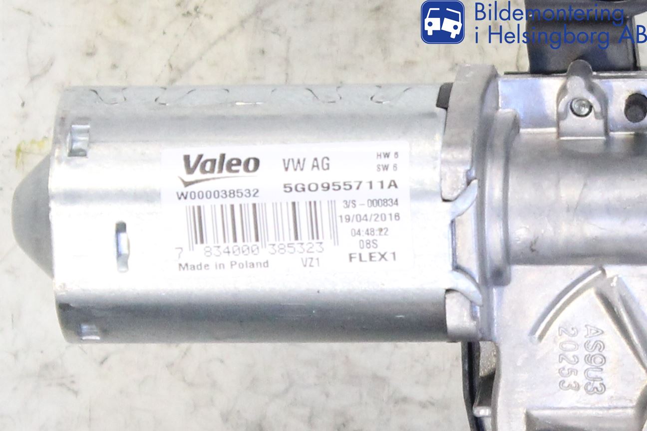 Volkswagen VW PASSAT 15-19 Torkarmotor Baklucka