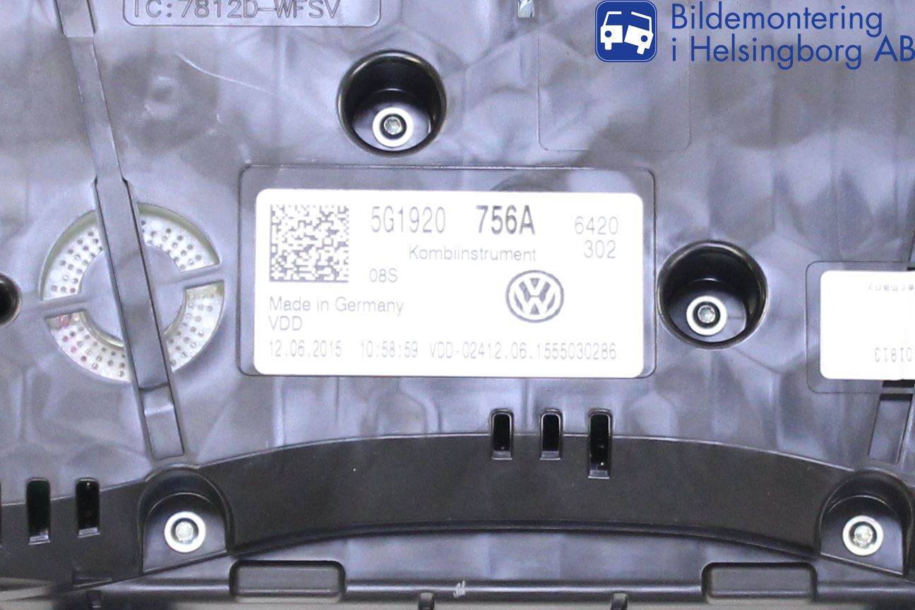 Volkswagen VW GOLF / E-GOLF VII 13-20 Instrument Komb