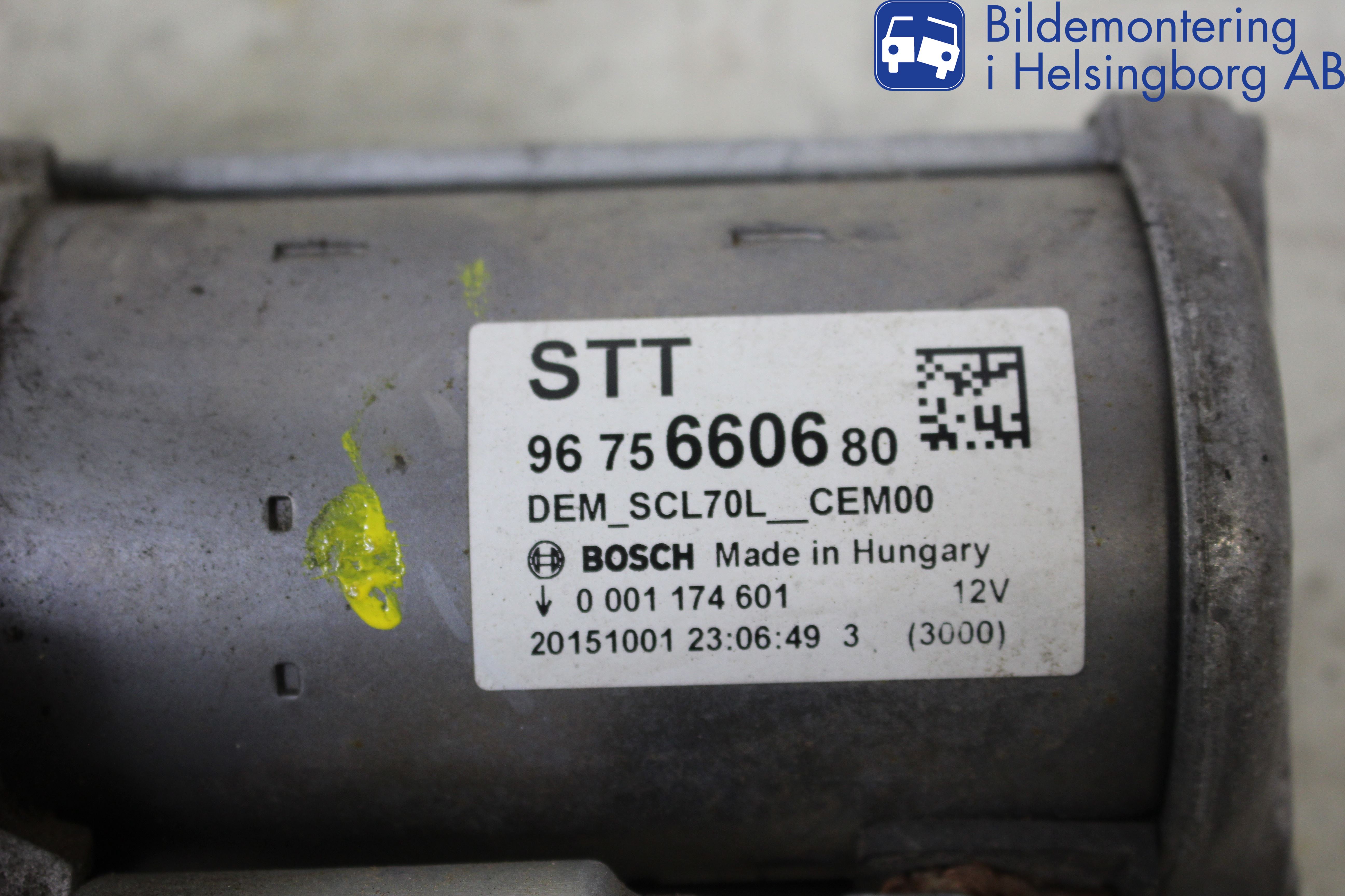 Peugeot PARTNER 16-18 Startmotor Diesel