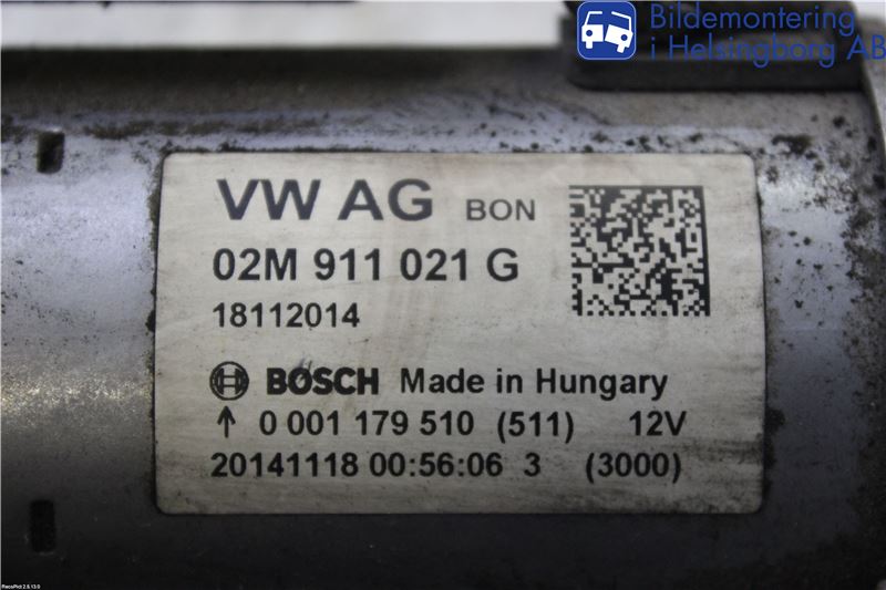 Volkswagen VW UP! / E-UP! Startmotor