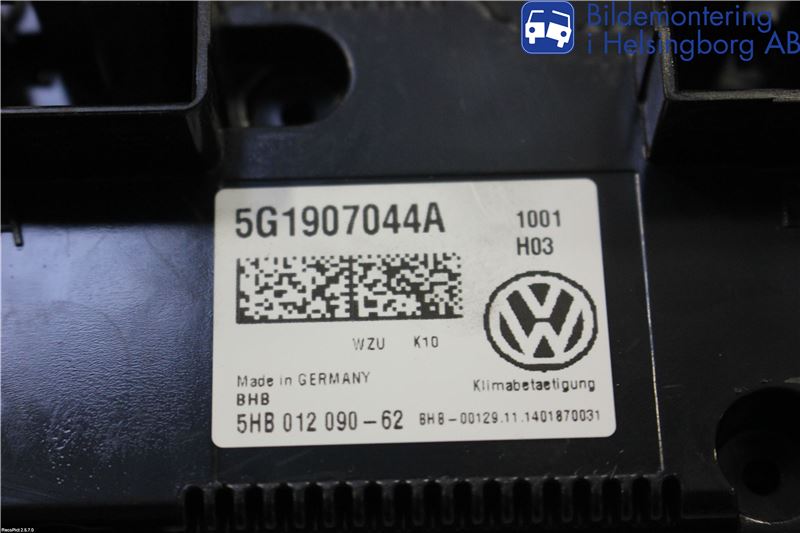 Volkswagen VW PASSAT 15-19 Ac Styrenhet Ac Manöveren