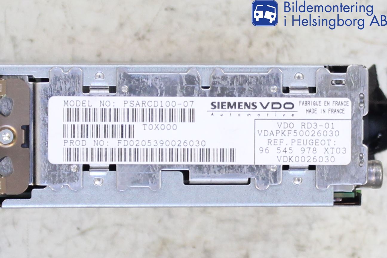 Peugeot 206 98-09 Cd Radio - Multimediapanel