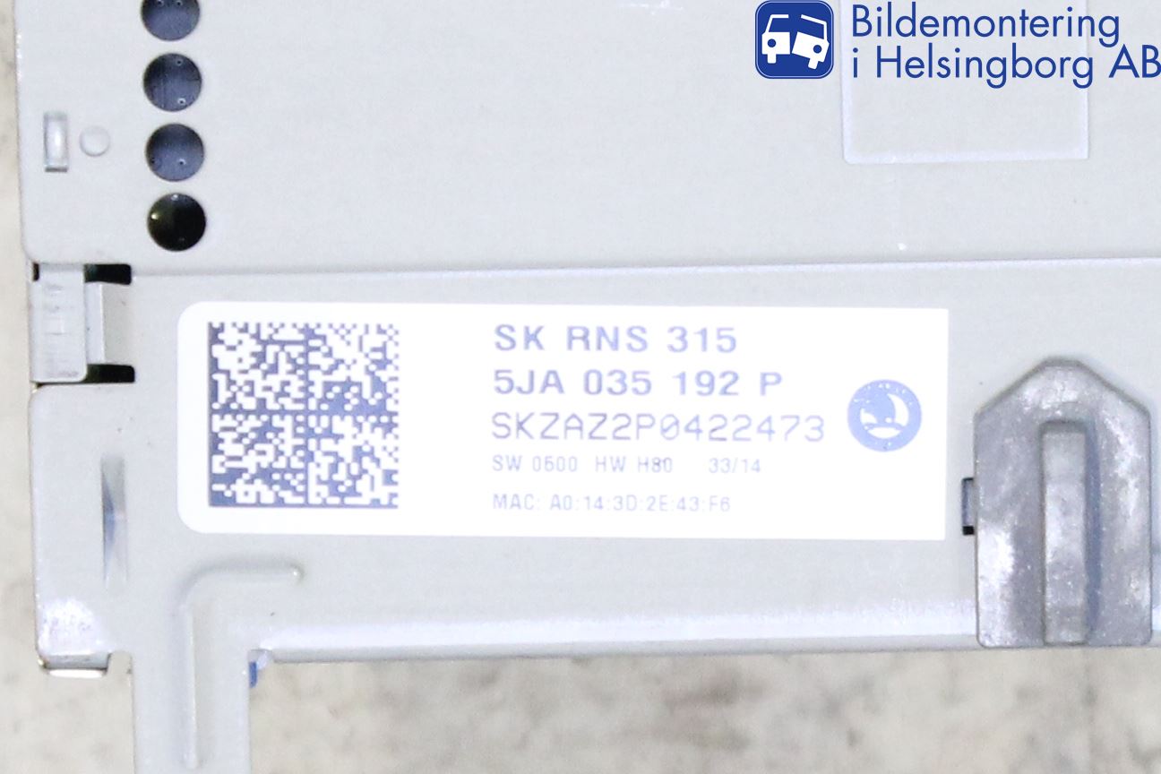 Skoda RAPID Cd Radio - Multimediapanel