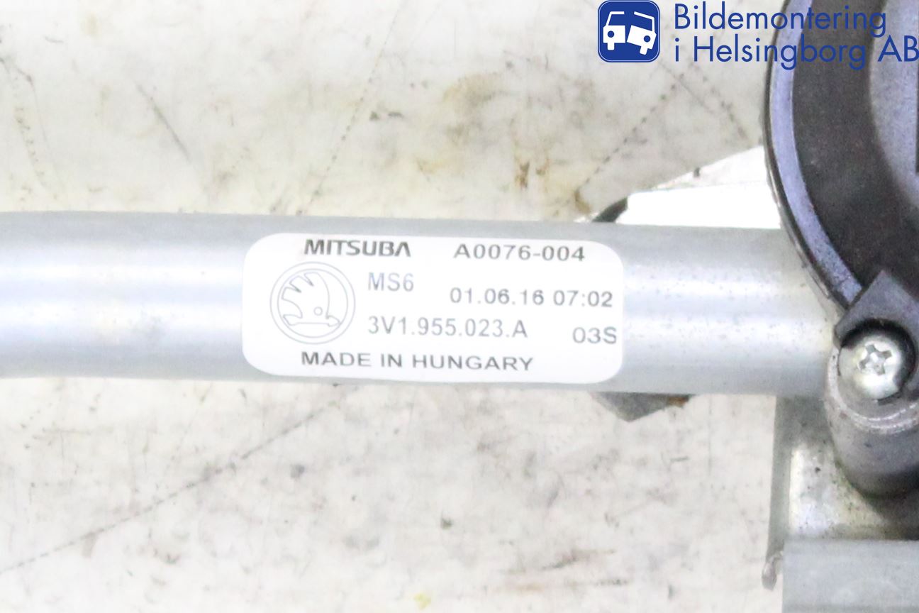 Skoda SUPERB 16-24 Torkarmekanism Vindruta