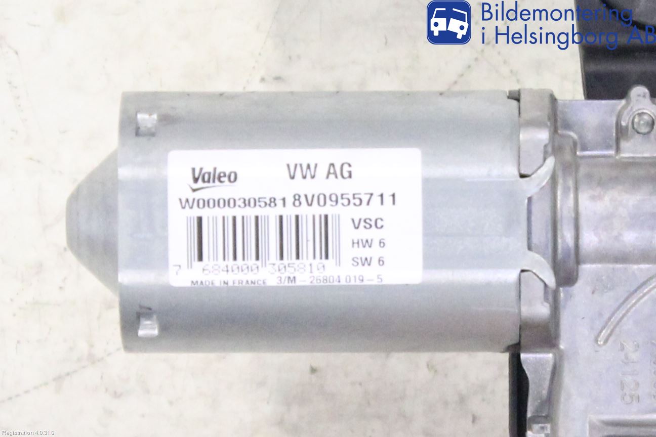 Audi A3/S3 8V 13-20 Torkarmotor Baklucka