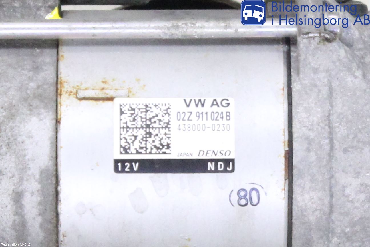 Audi A3/S3 8V 13-20 Startmotor Diesel