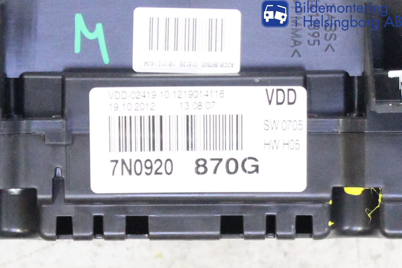 Volkswagen VW SHARAN 11- Instrument Komb