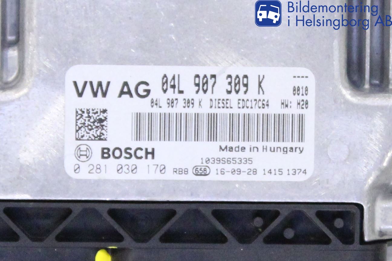 Volkswagen VW CADDY 16-20 Styrenhet Inspump Diesel