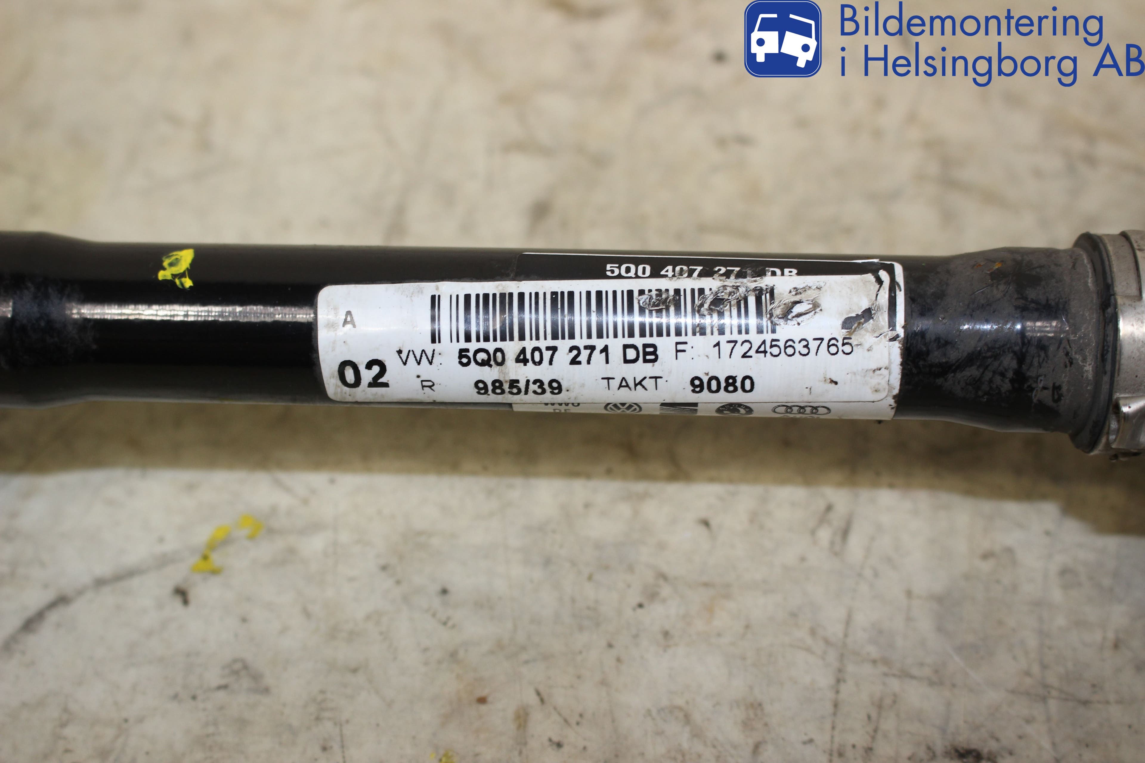 Volkswagen VW GOLF / E-GOLF VII 13-20 Drivaxel Fram Vänster