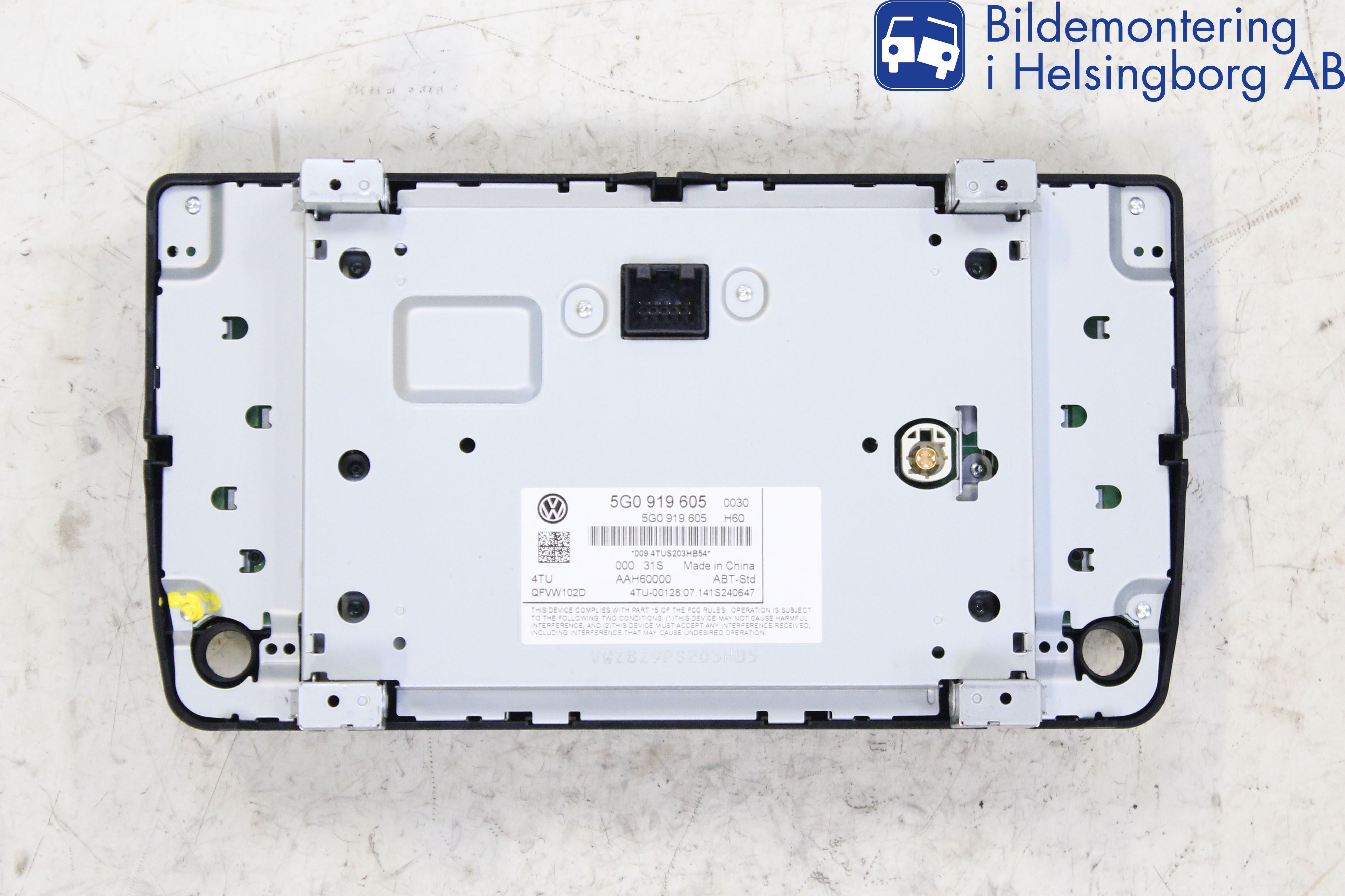 Volkswagen VW GOLF / E-GOLF VII 13-20 Multifunktionsdisplay
