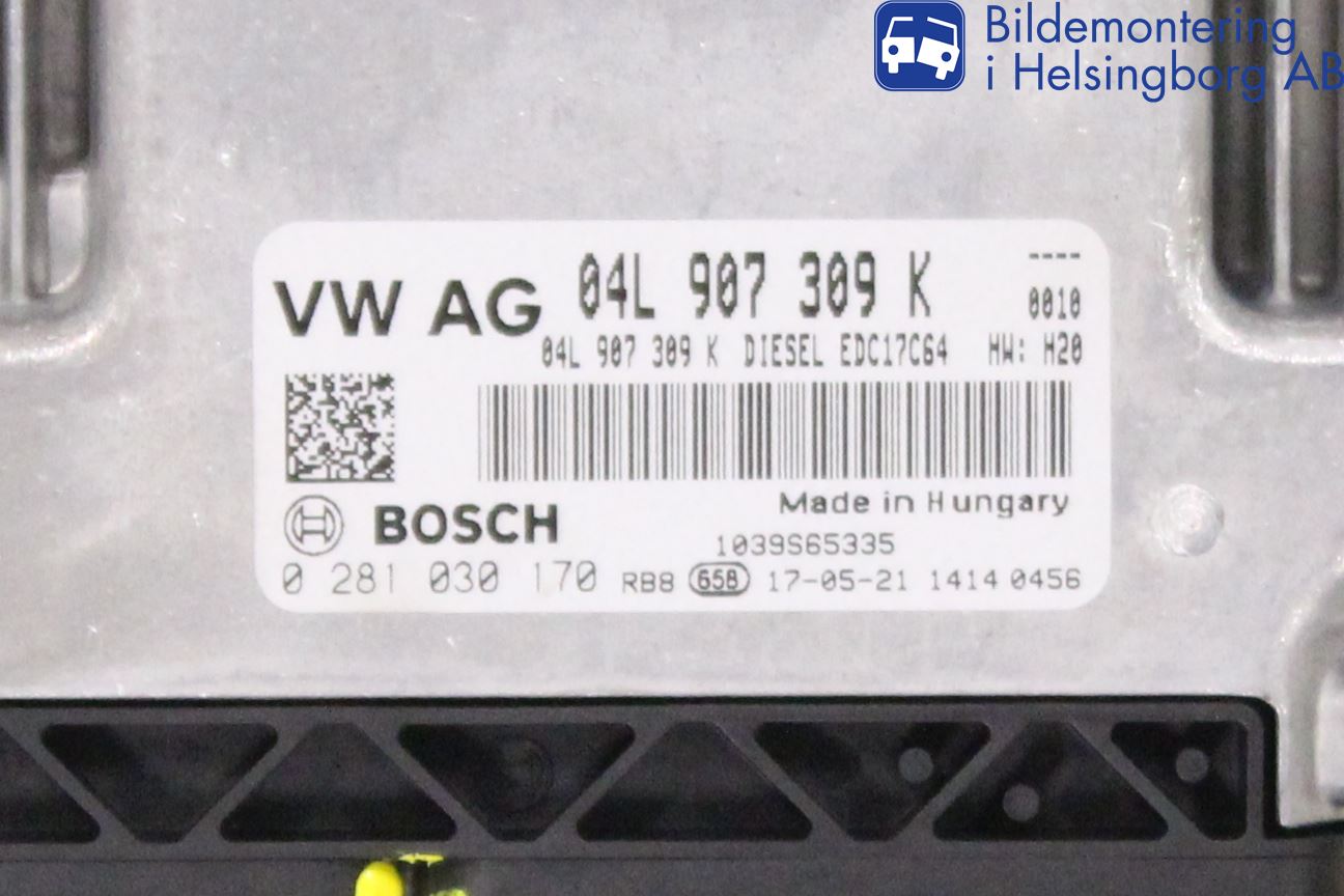 Volkswagen VW CADDY 16-20 Styrenhet Inspump Diesel