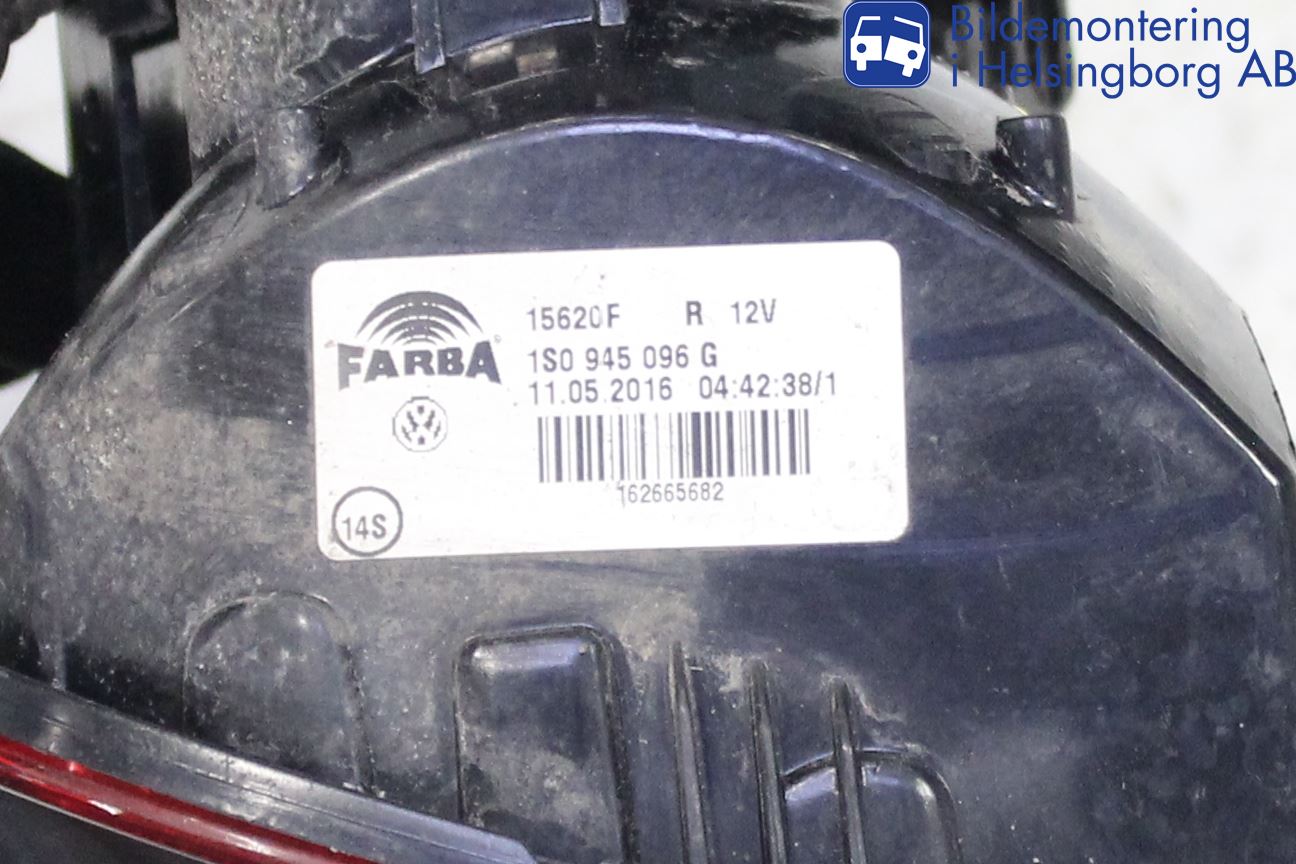 Volkswagen VW UP! / E-UP! Bakljus Höger