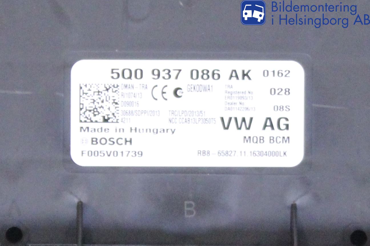 Volkswagen VW GOLF / E-GOLF VII 13-20 Komfort Styrdon