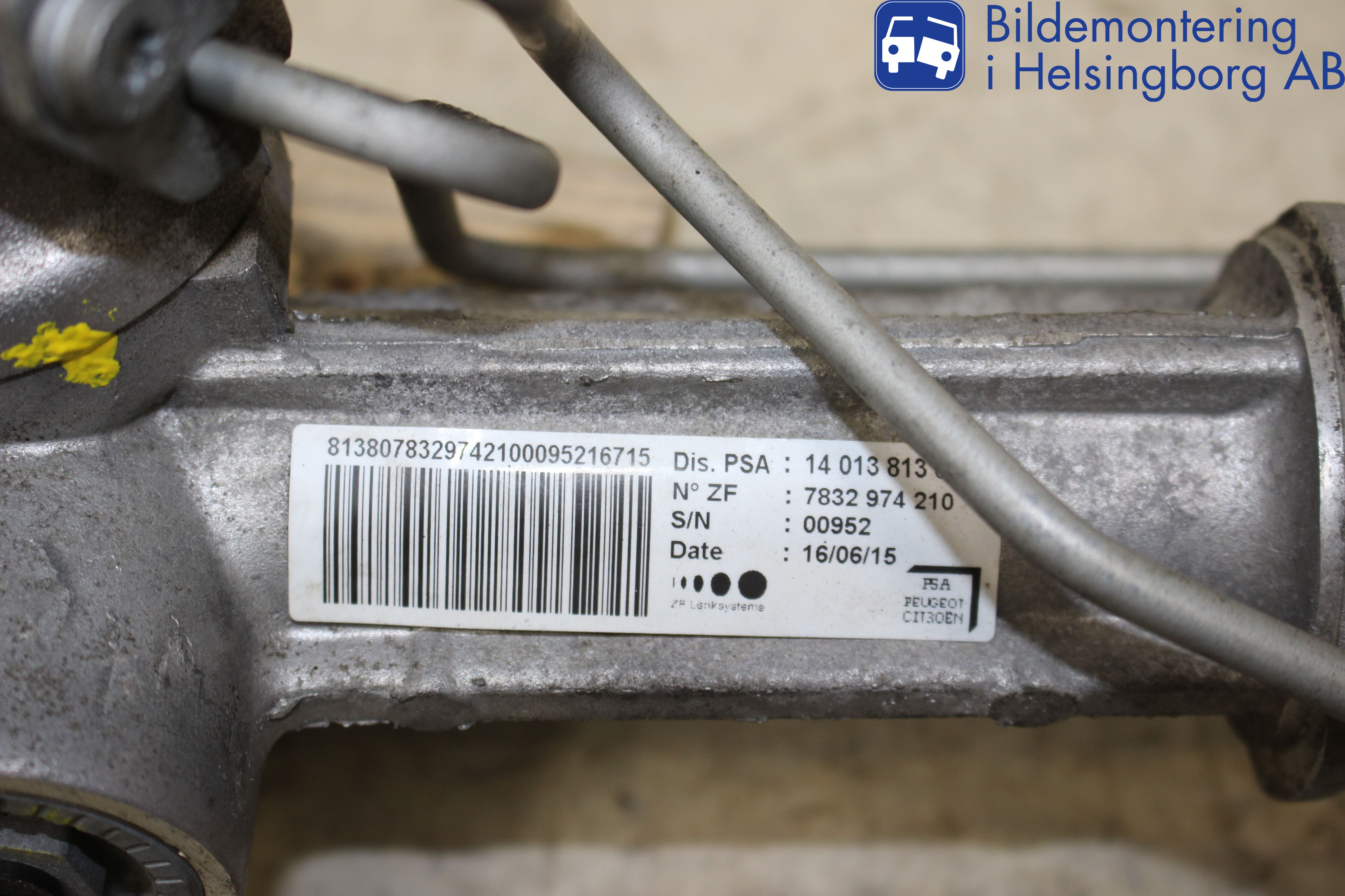 Citroen JUMPY 07-16 Styrväxel Servo -Snäcka