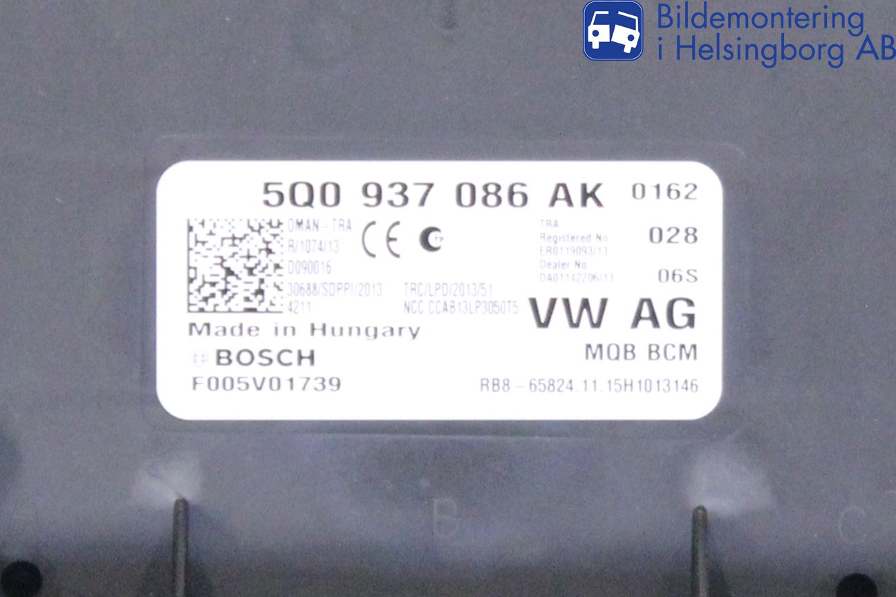 Volkswagen VW GOLF / E-GOLF VII 13-20 Komfort Styrdon