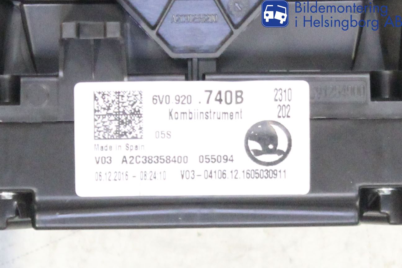 Skoda FABIA 15-21 Instrument Komb