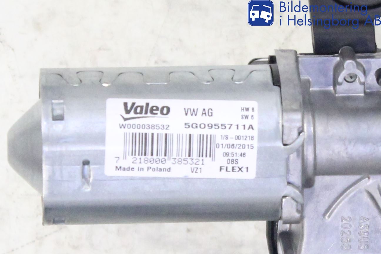 Volkswagen VW PASSAT 15-19 Torkarmotor Baklucka