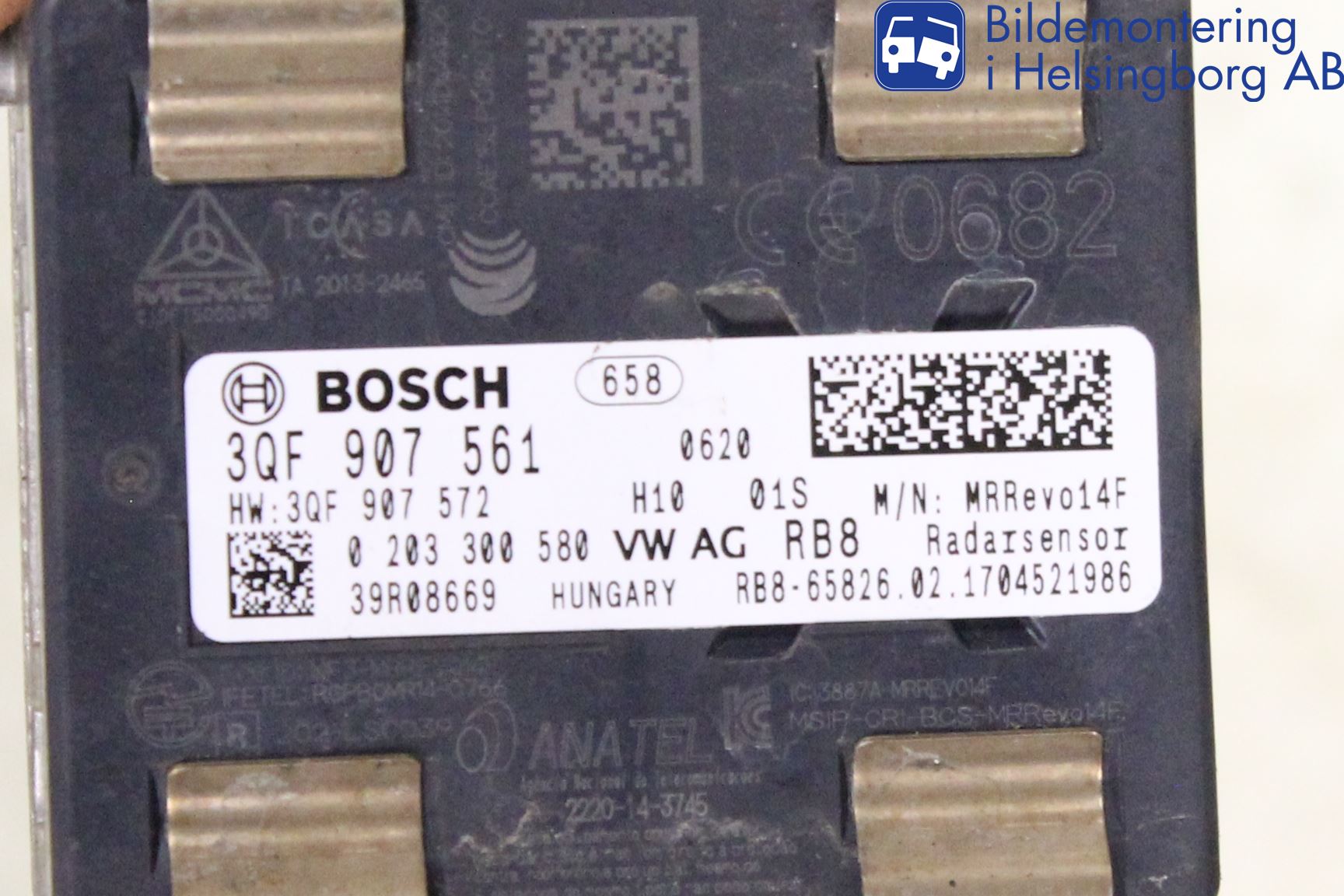Volkswagen VW GOLF / E-GOLF VII 13-20 Sensor Adaptiv Farthållare