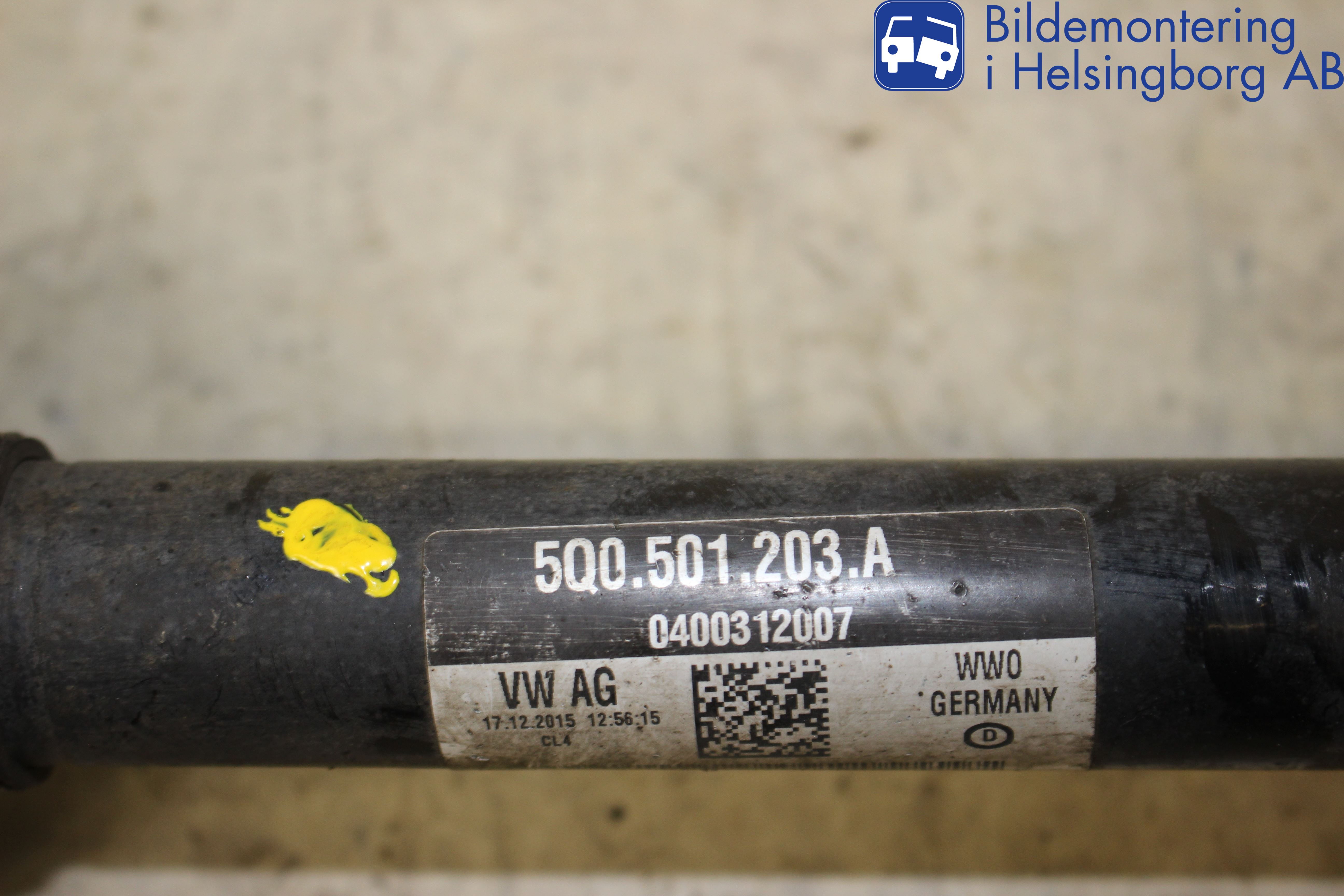 Audi A3/S3 8V 13-20 Drivaxel Bak Vänster