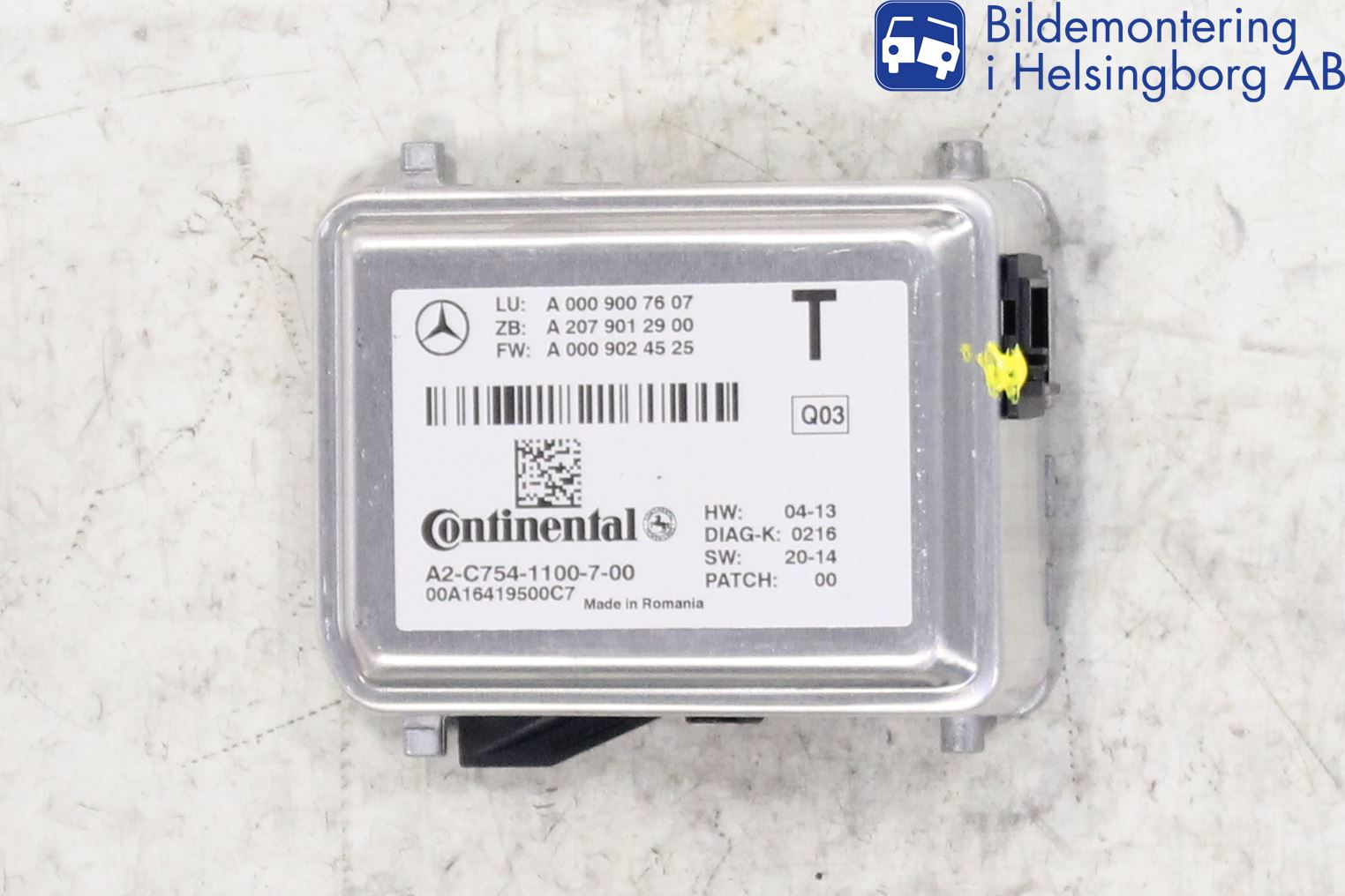 Mercedes-Benz MB E-KLASS (W212) 09-16 Sensor Aktivt Kollisionsskydd