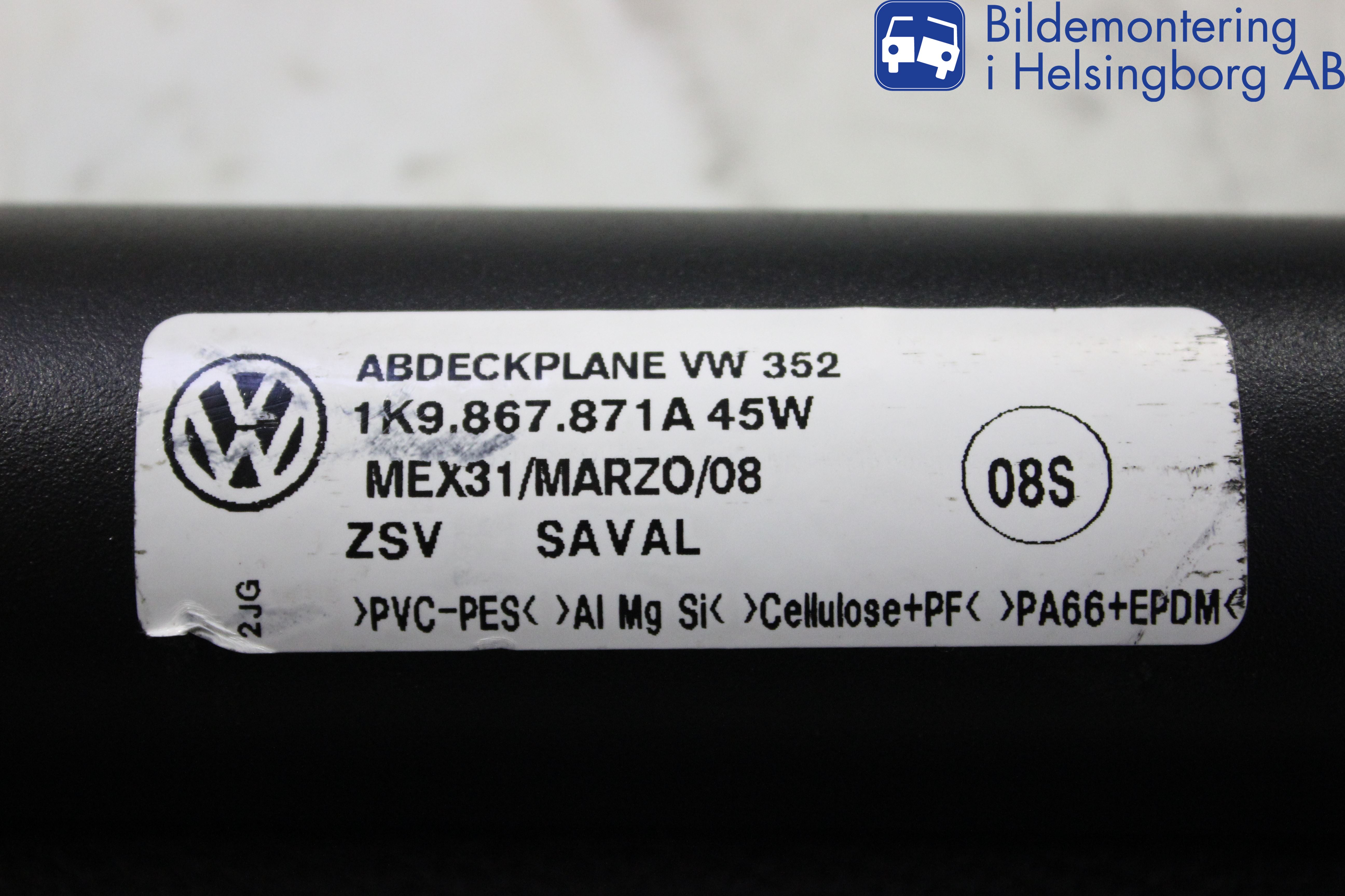 Volkswagen VW GOLF V 04-09 Insynskydd