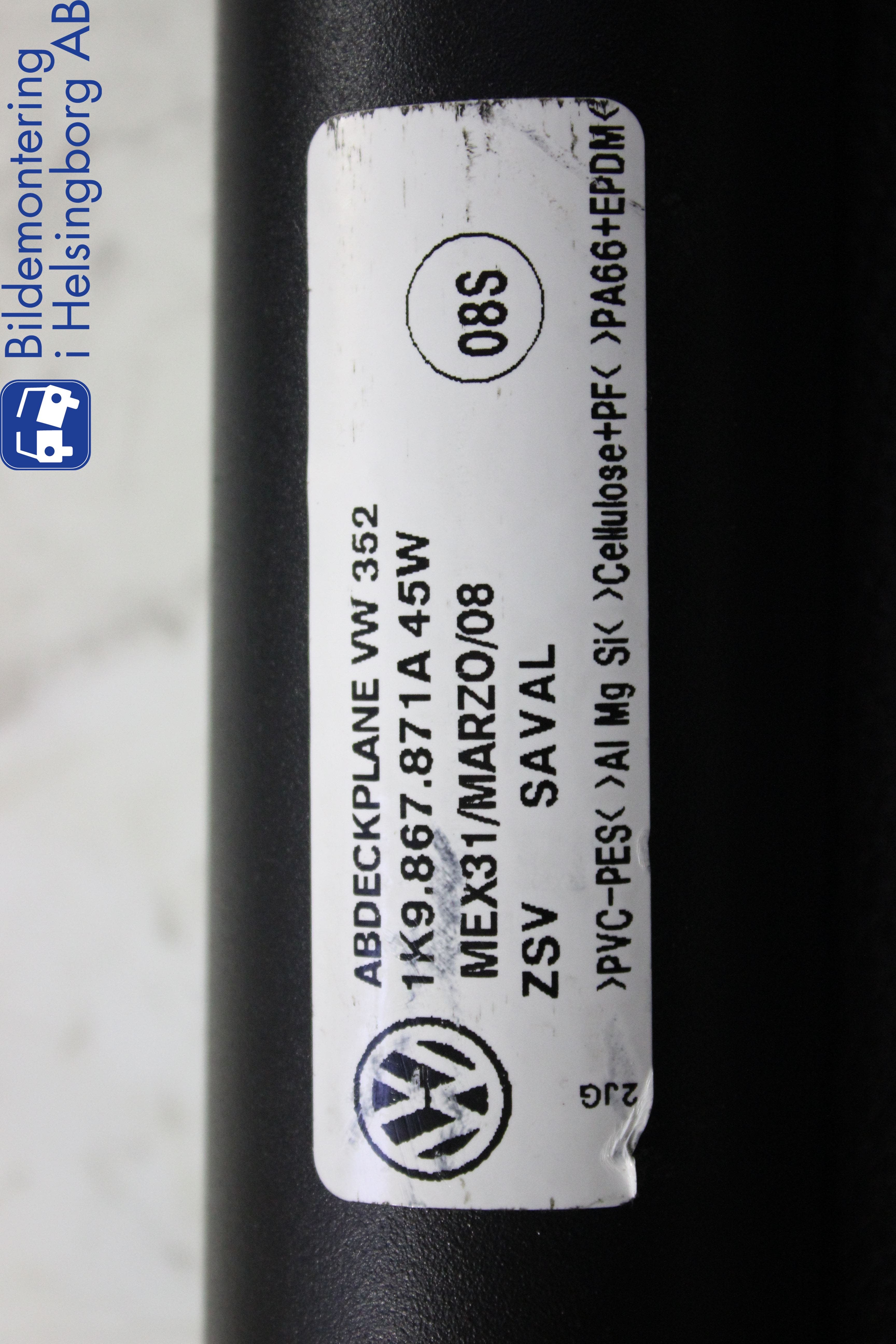 Volkswagen VW GOLF V 04-09 Insynskydd