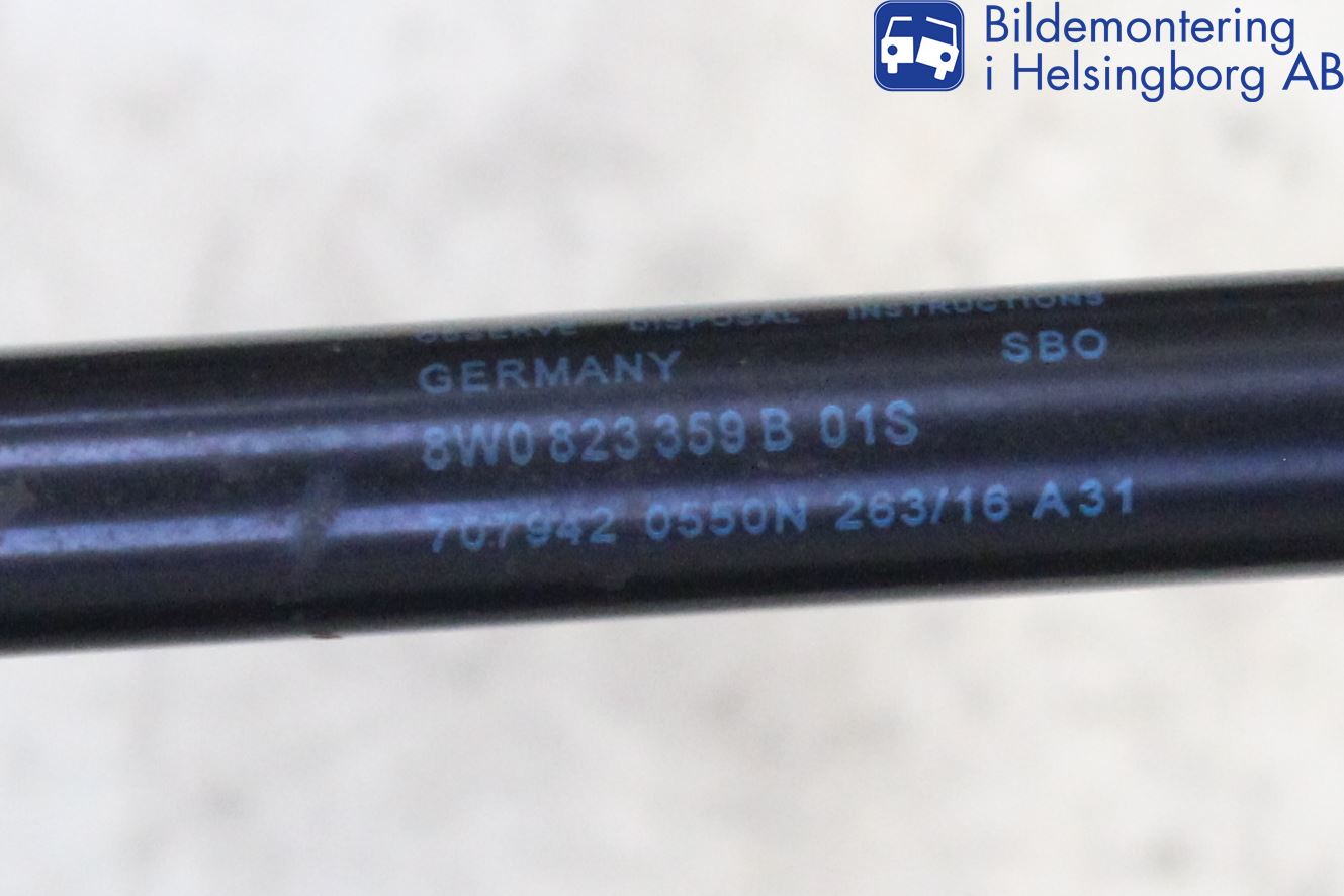 Audi A4/S4 B9 16-19 Gasfjäder Motorhuv