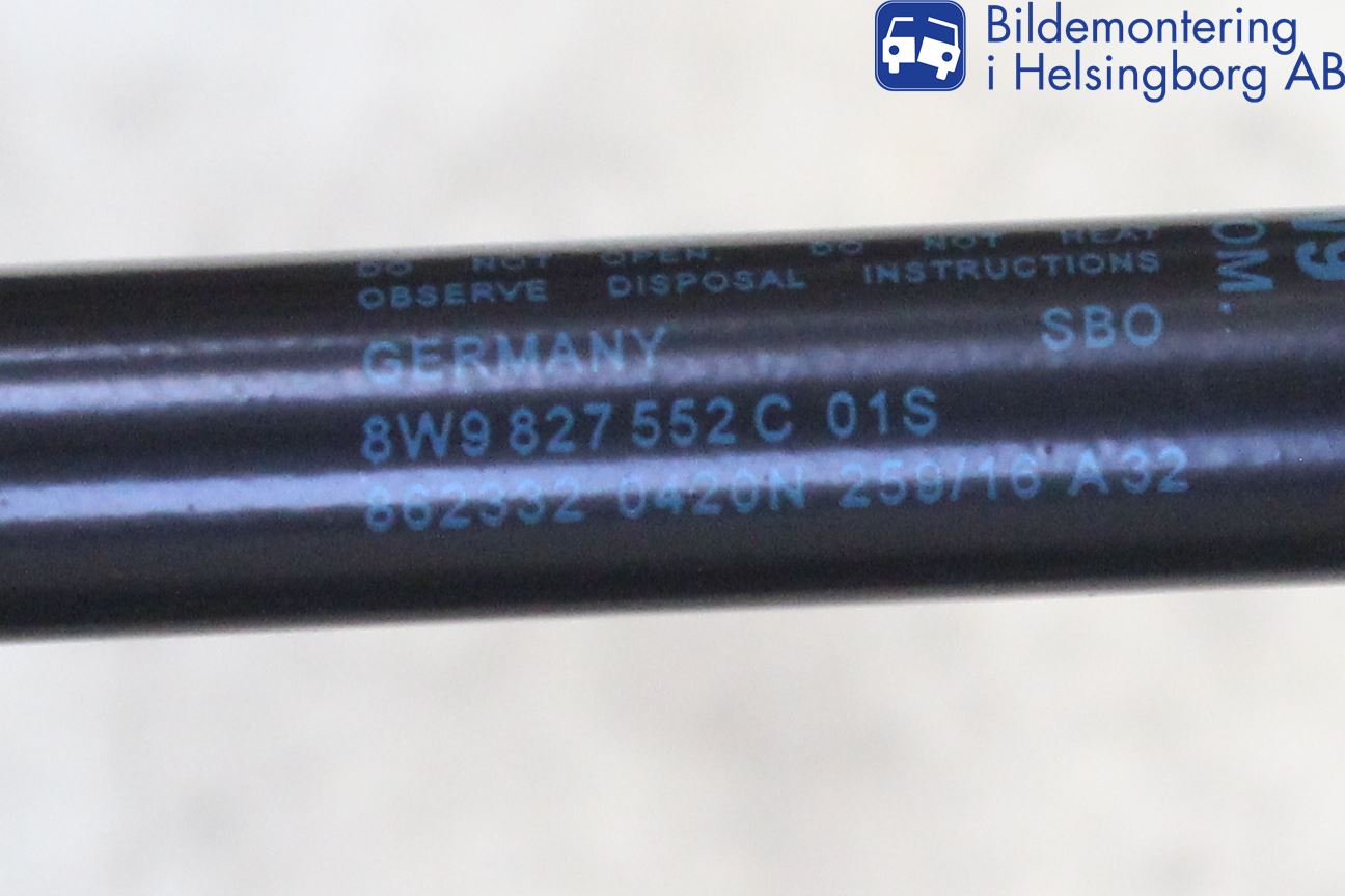 Audi A4/S4 B9 16-19 Gasfjäder Baklucka