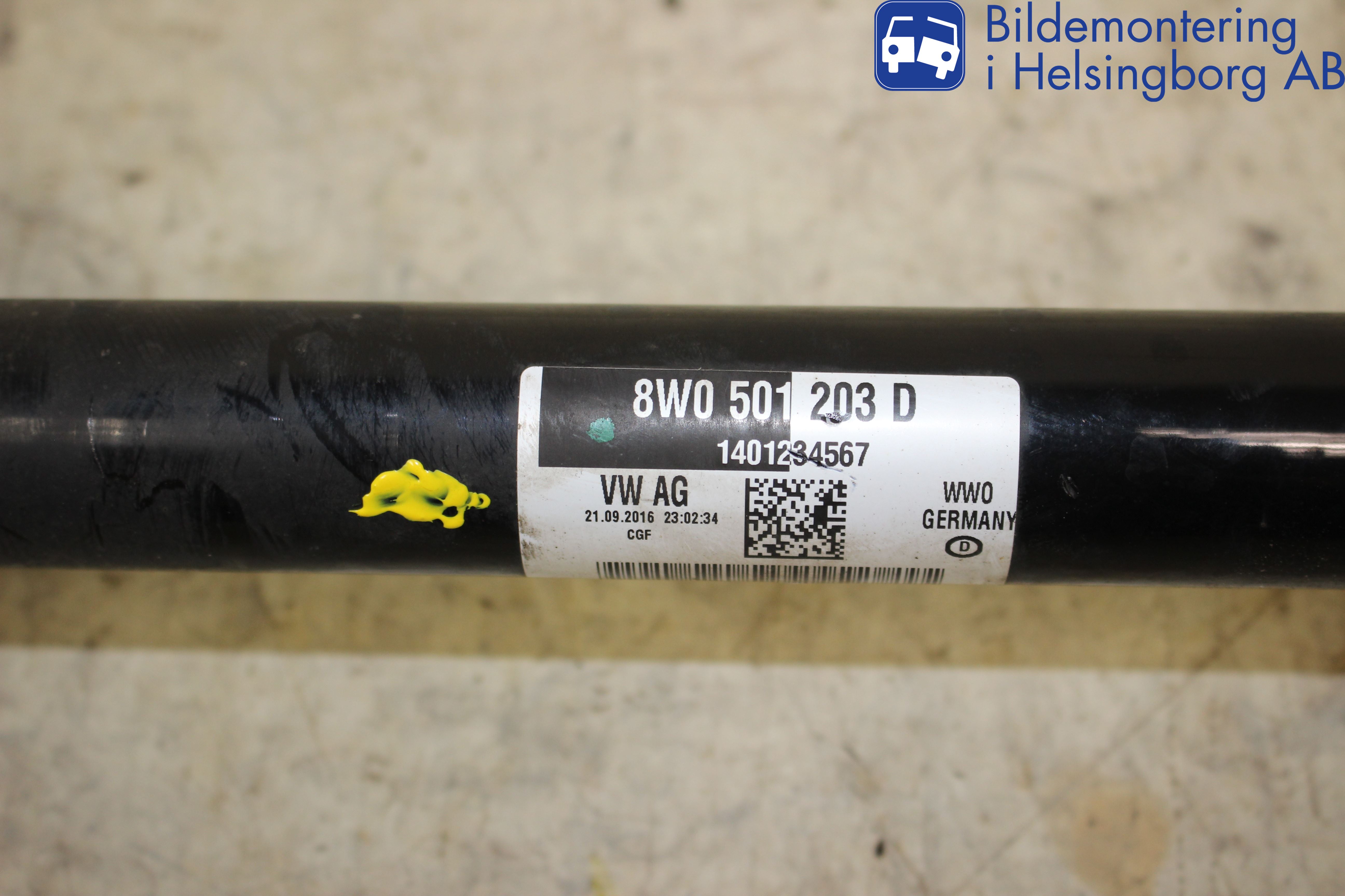 Audi A4/S4 B9 16-19 Drivaxel Bak Höger