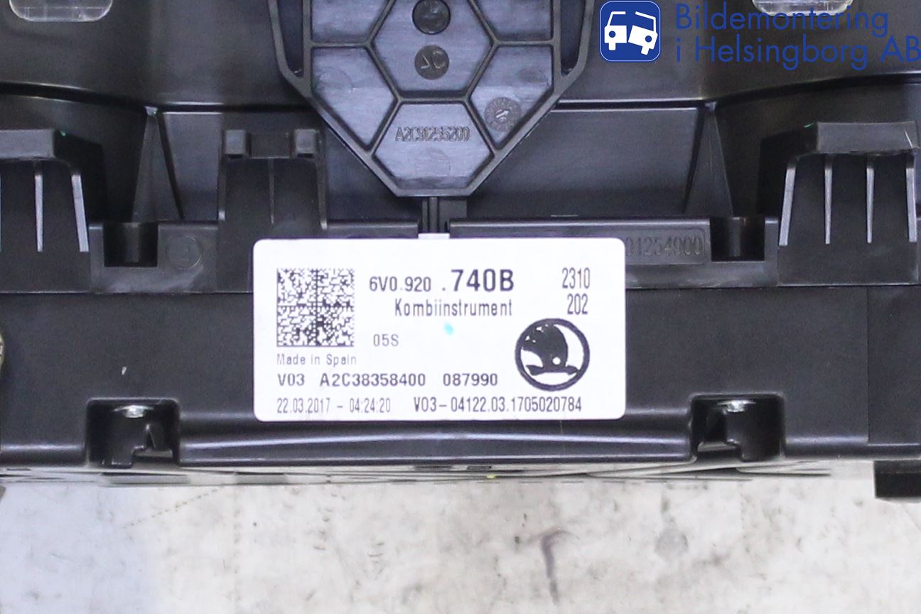 Skoda FABIA 15-21 Instrument Komb