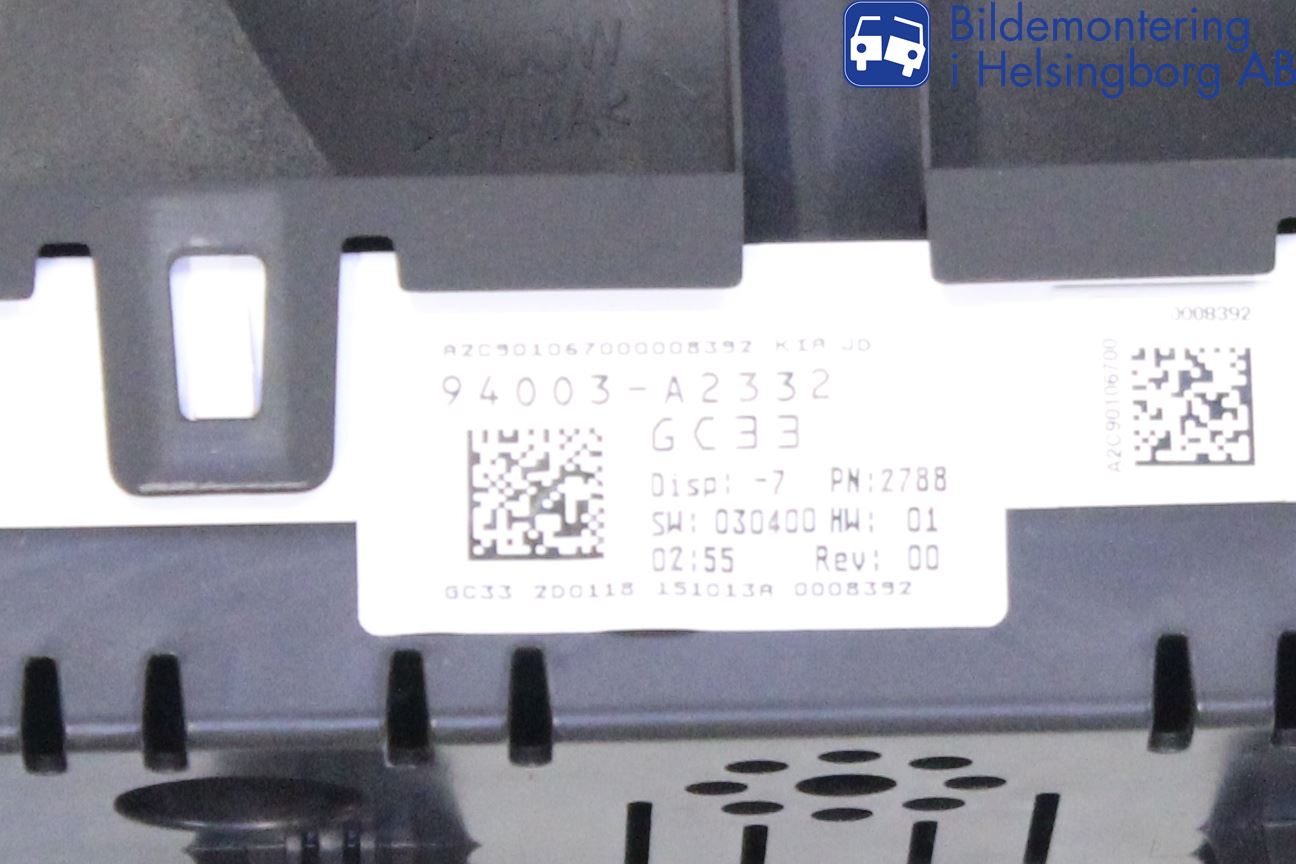 Kia CEED 12-18 Instrument Komb