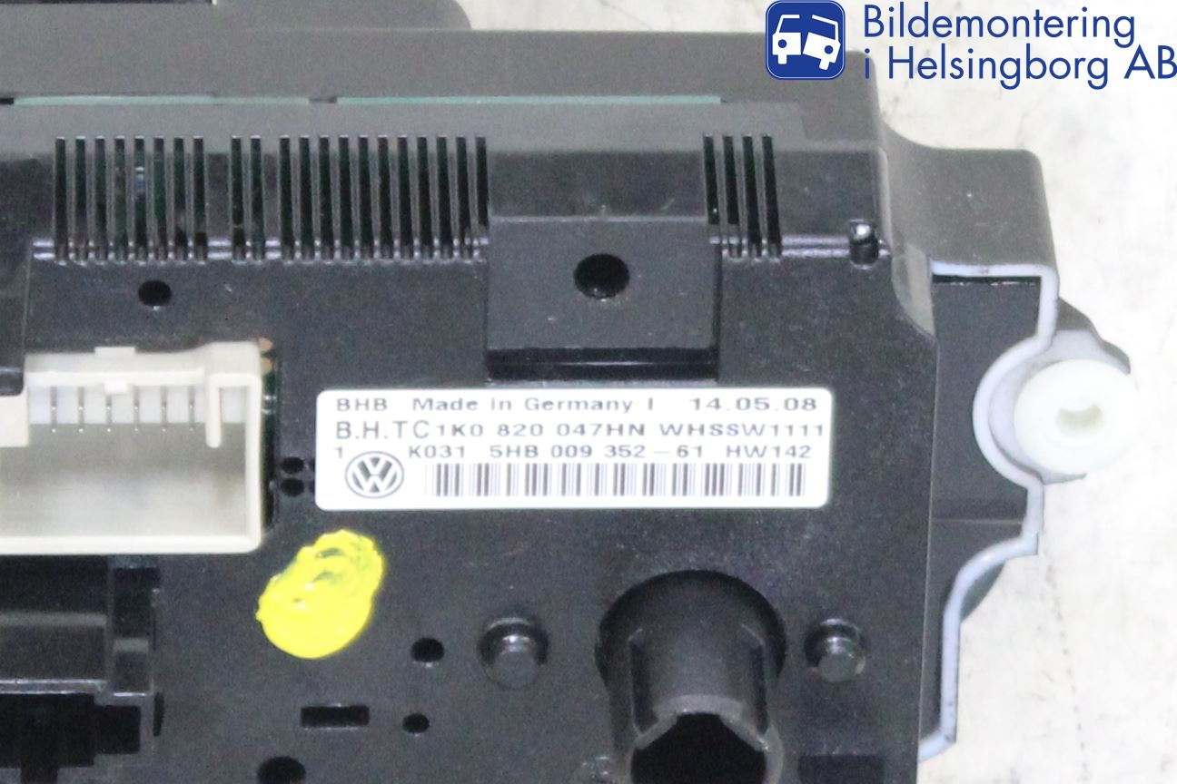 Volkswagen VW GOLF V 04-09 Värmereglage