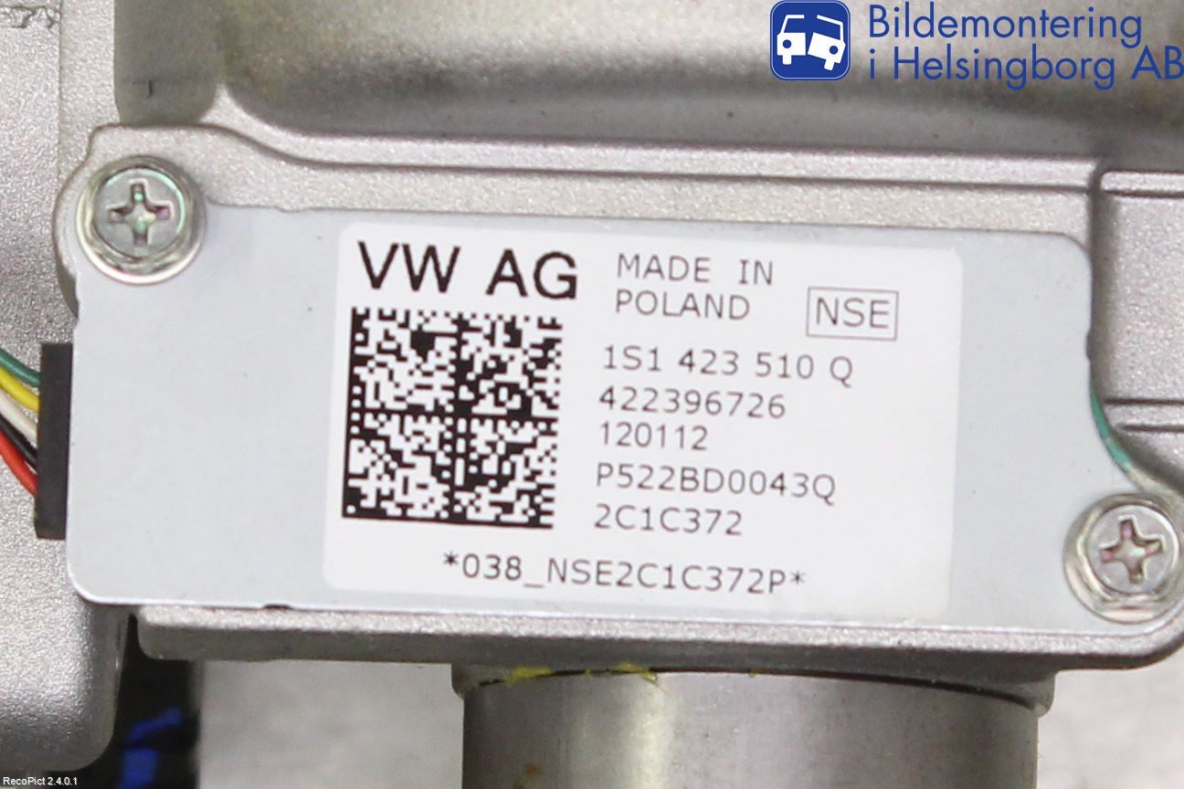 Volkswagen VW UP! / E-UP! Rattaxelagg Med Inb Servo