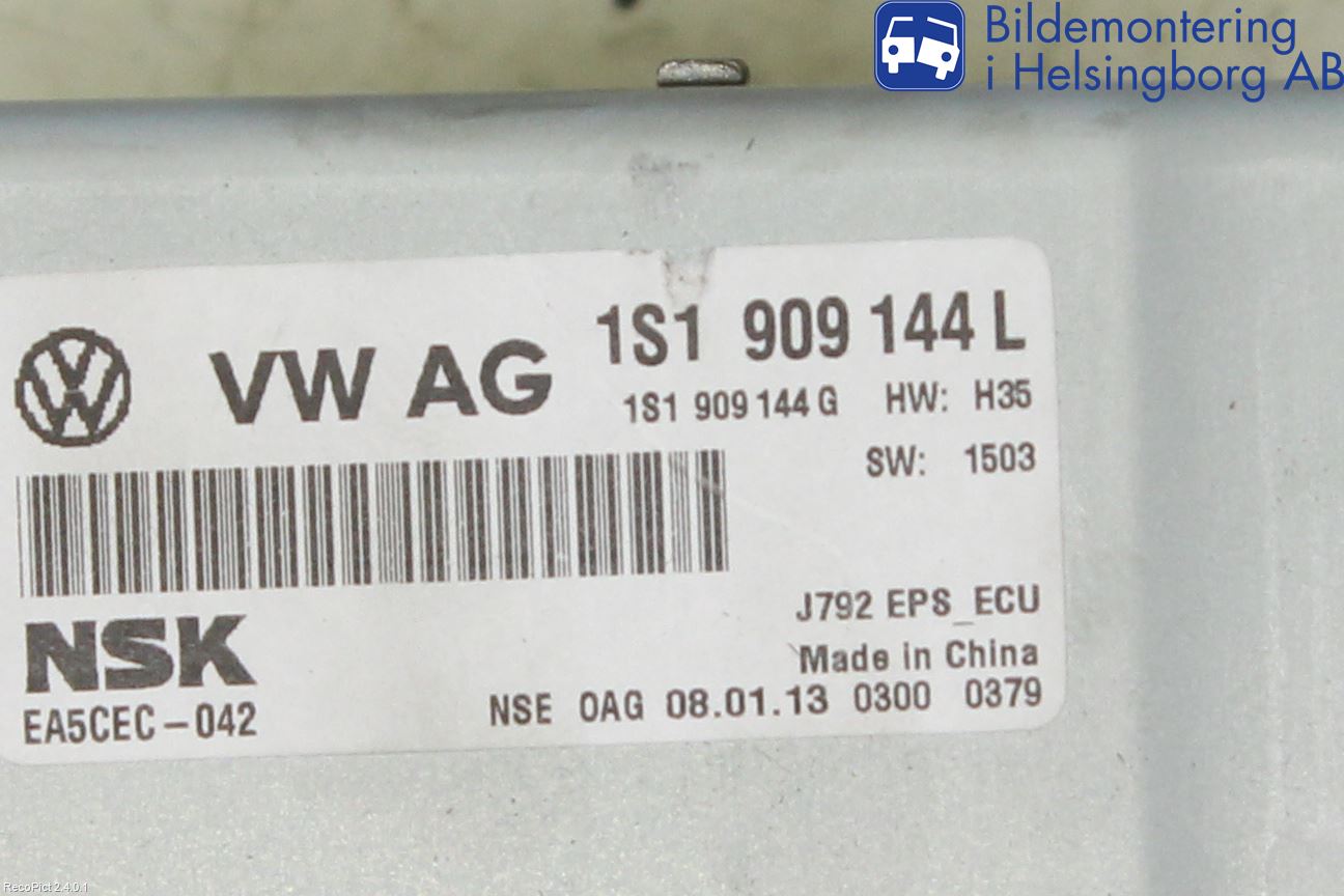 Volkswagen VW UP! / E-UP! Rattaxelagg Med Inb Servo