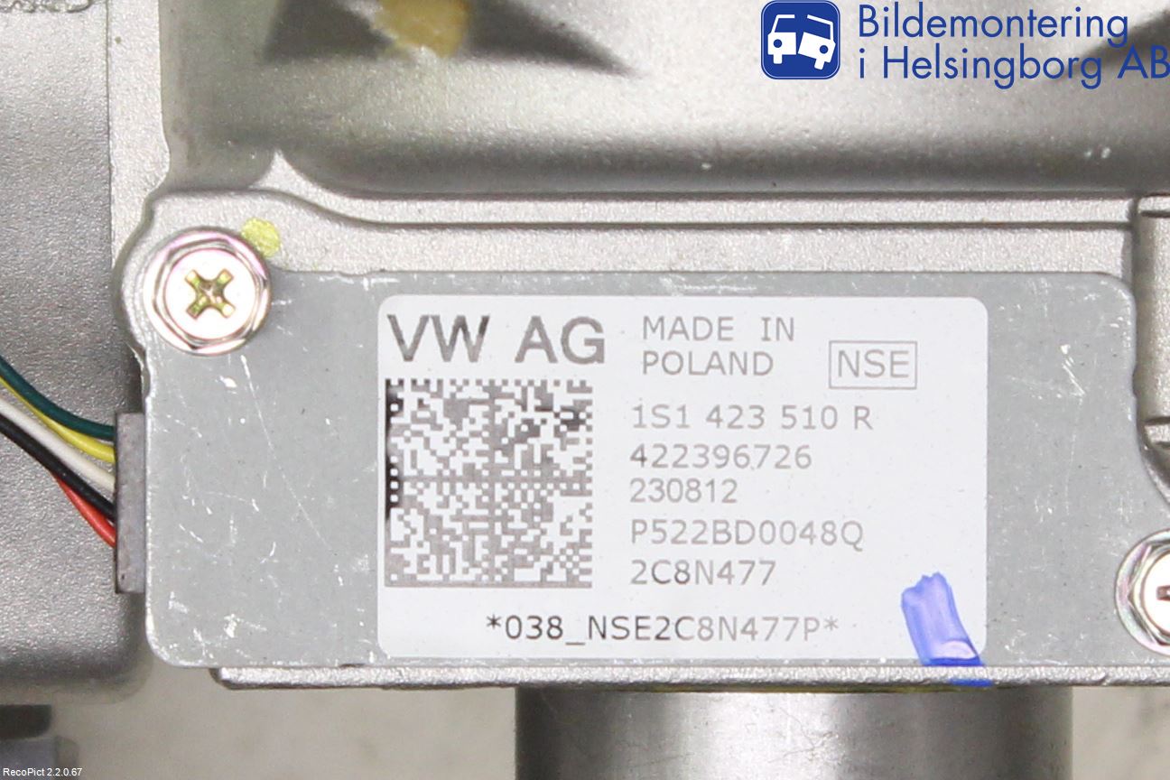 Volkswagen VW UP! / E-UP! Rattaxelagg Med Inb Servo